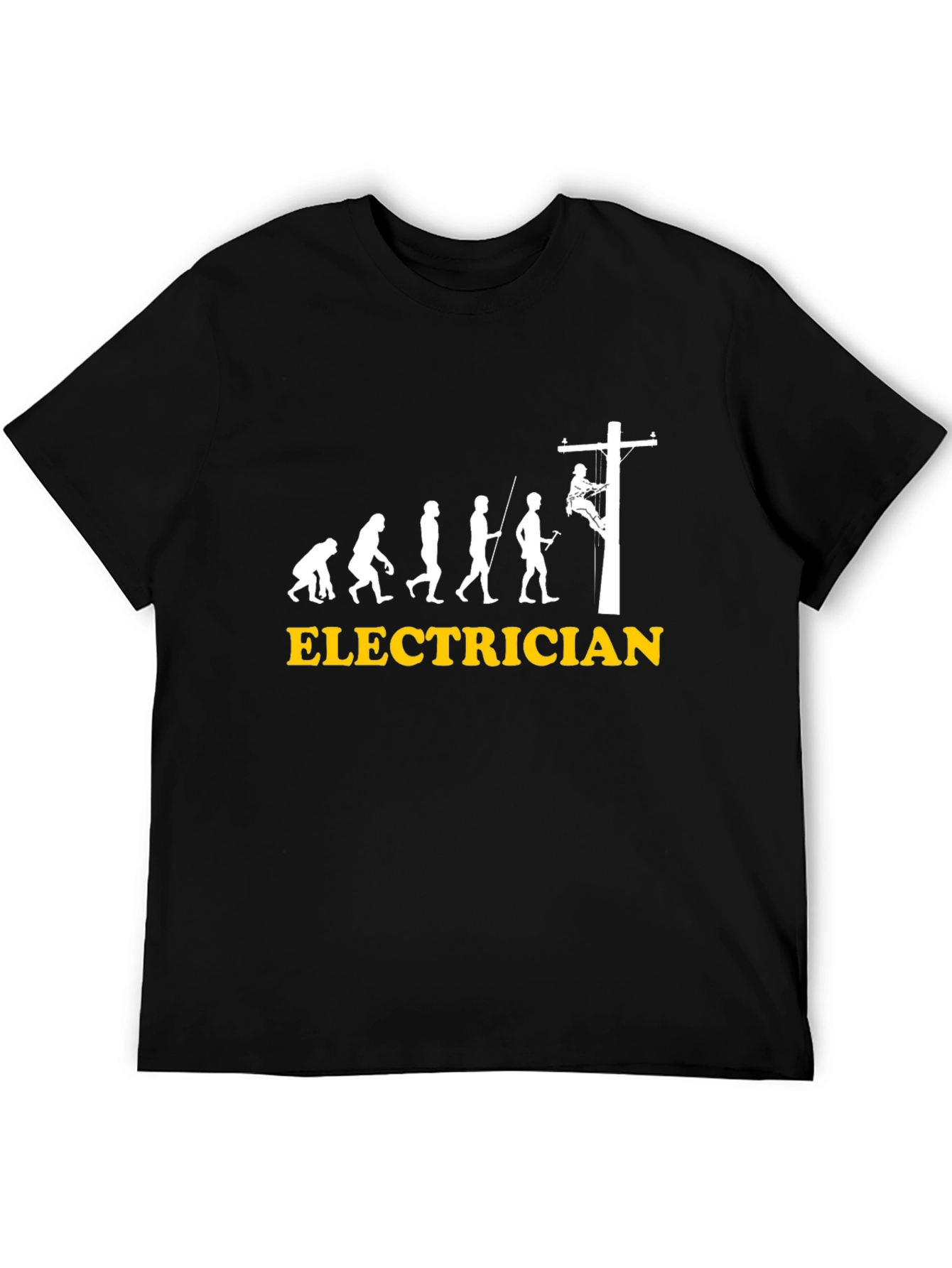 Electrician Evolution Graphic Tee - Black