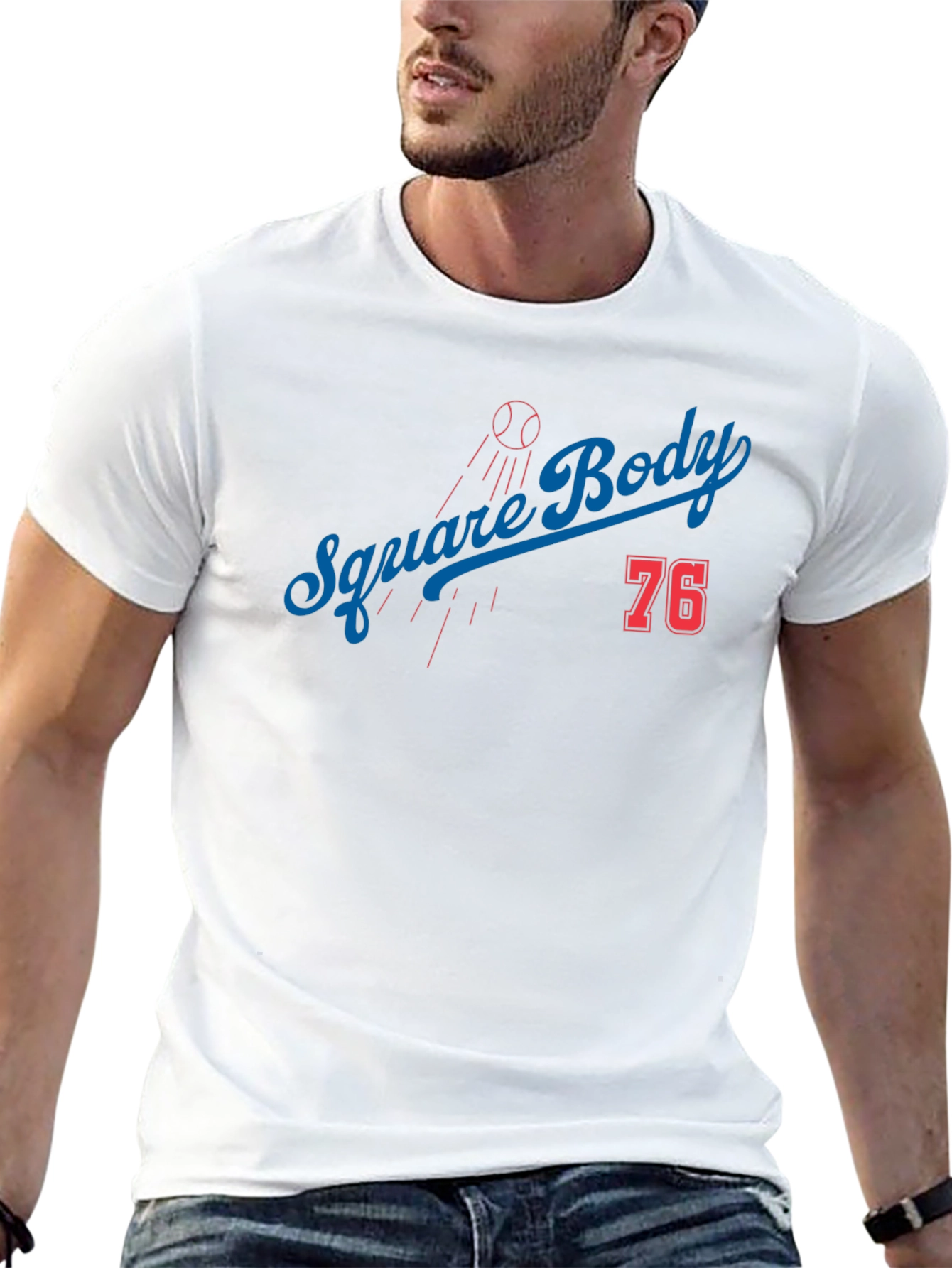Square Body 76 Baseball T-Shirt