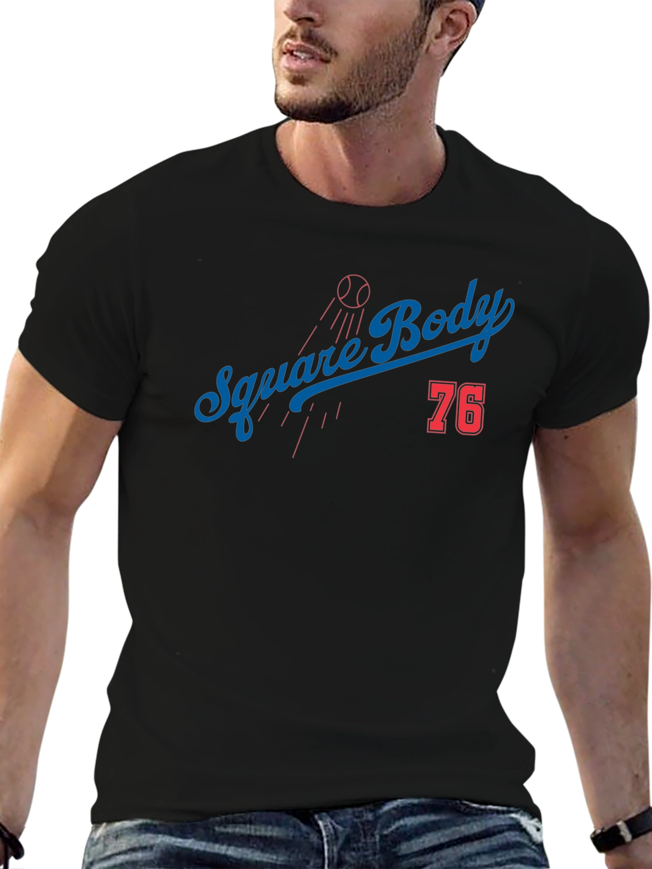 Square Body 76 Baseball T-Shirt