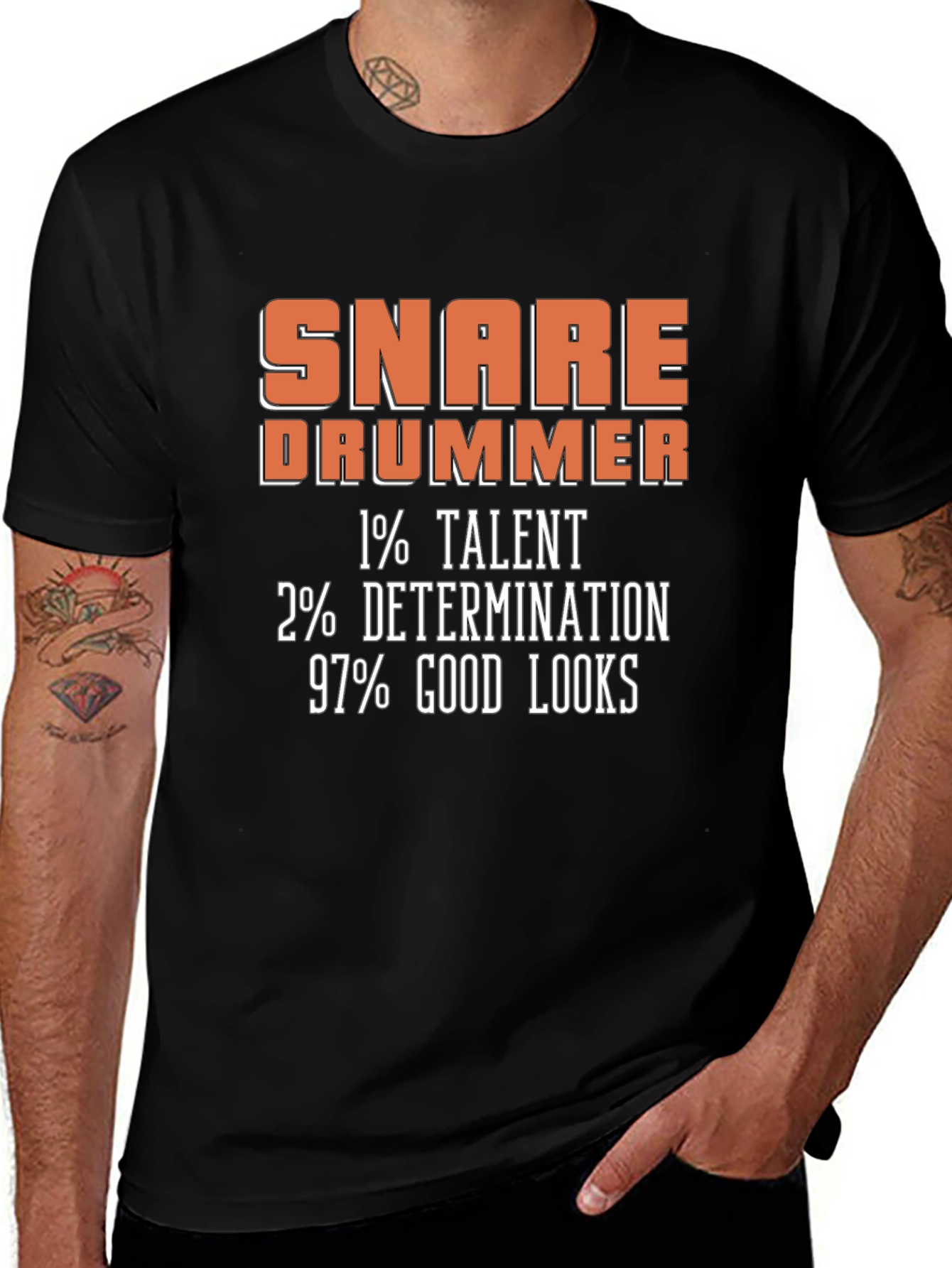Snare Drummer Graphic Tee: Talent Determination Looks