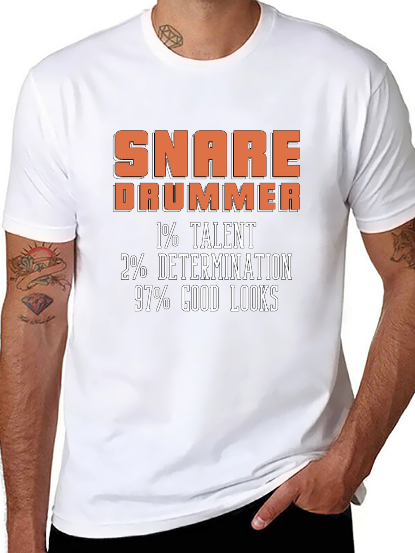 Snare Drummer Graphic Tee: Talent Determination Looks