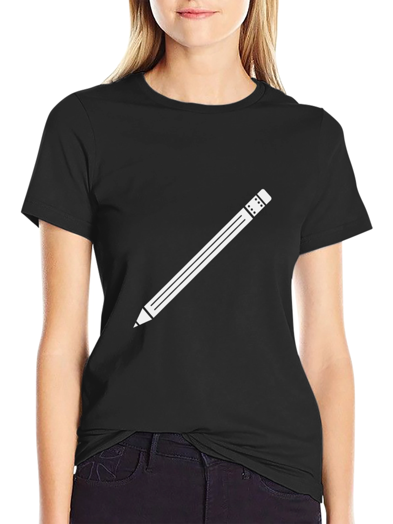 Pencil Graphic T-Shirt - Cool Casual Tee