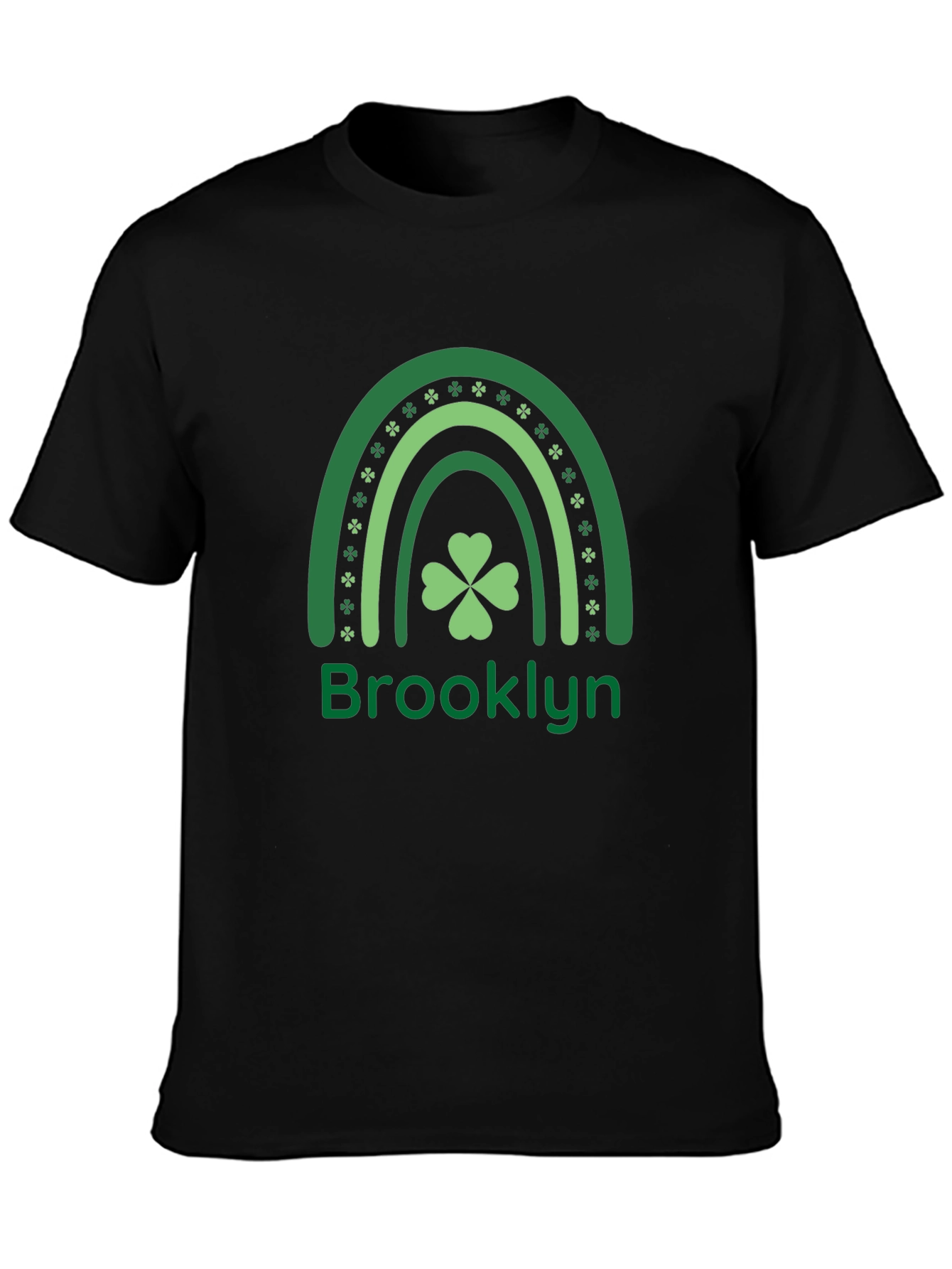Brooklyn St. Patricks Day Shamrock Rainbow T-Shirt