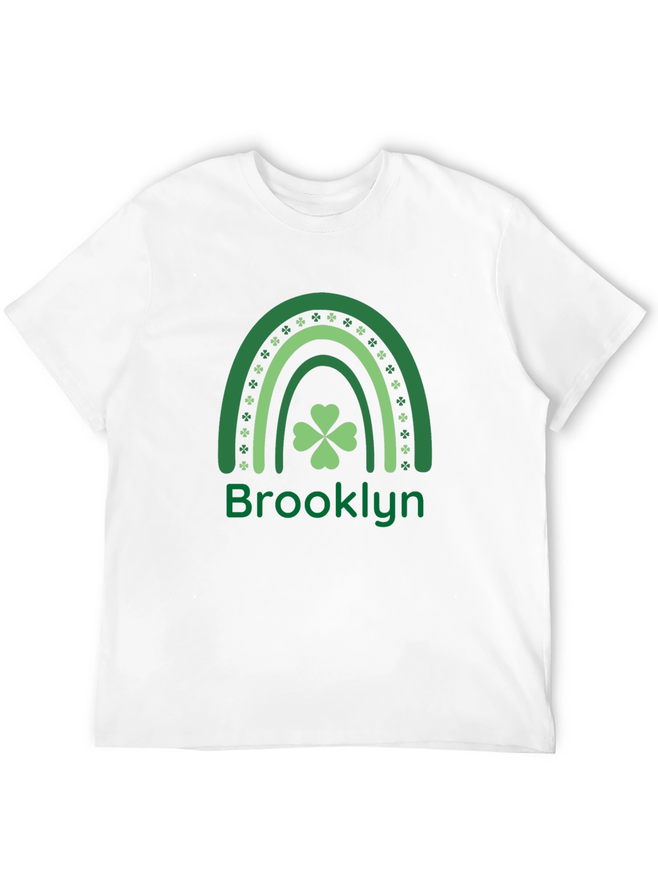 Brooklyn St. Patricks Day Shamrock Rainbow T-Shirt