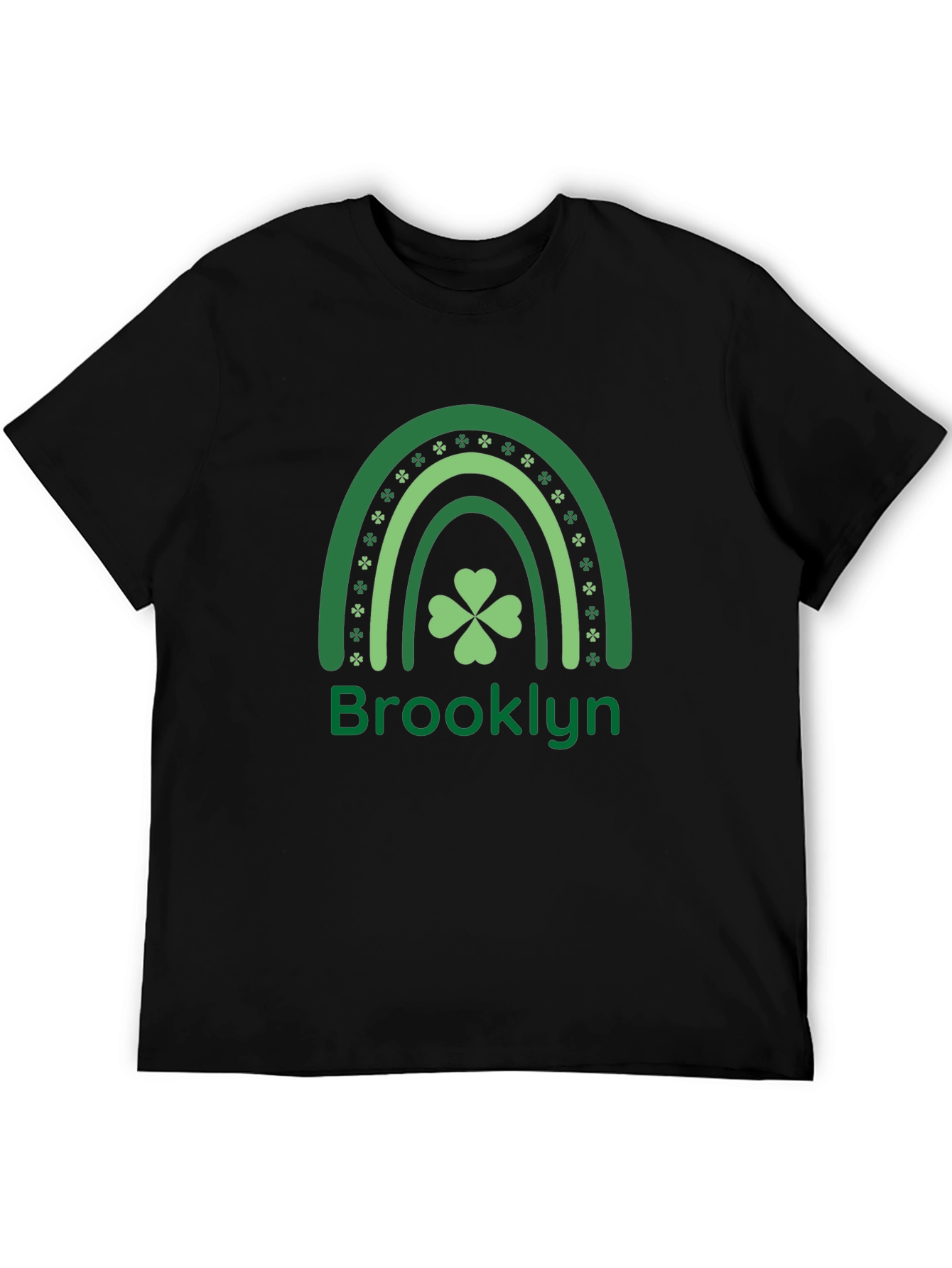 Brooklyn St. Patricks Day Shamrock Rainbow T-Shirt