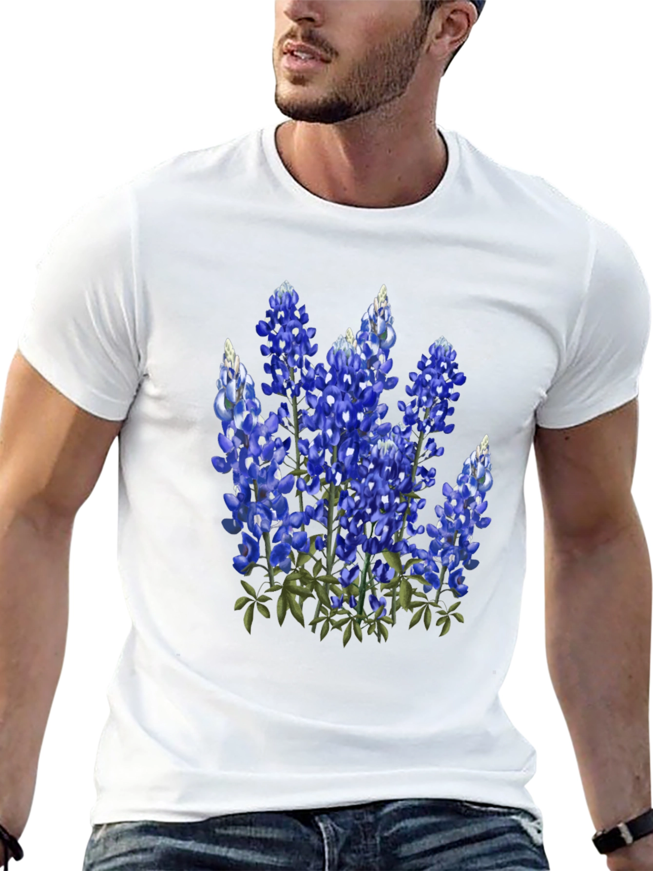 Bluebonnet Flower Graphic Tee - Texas Pride