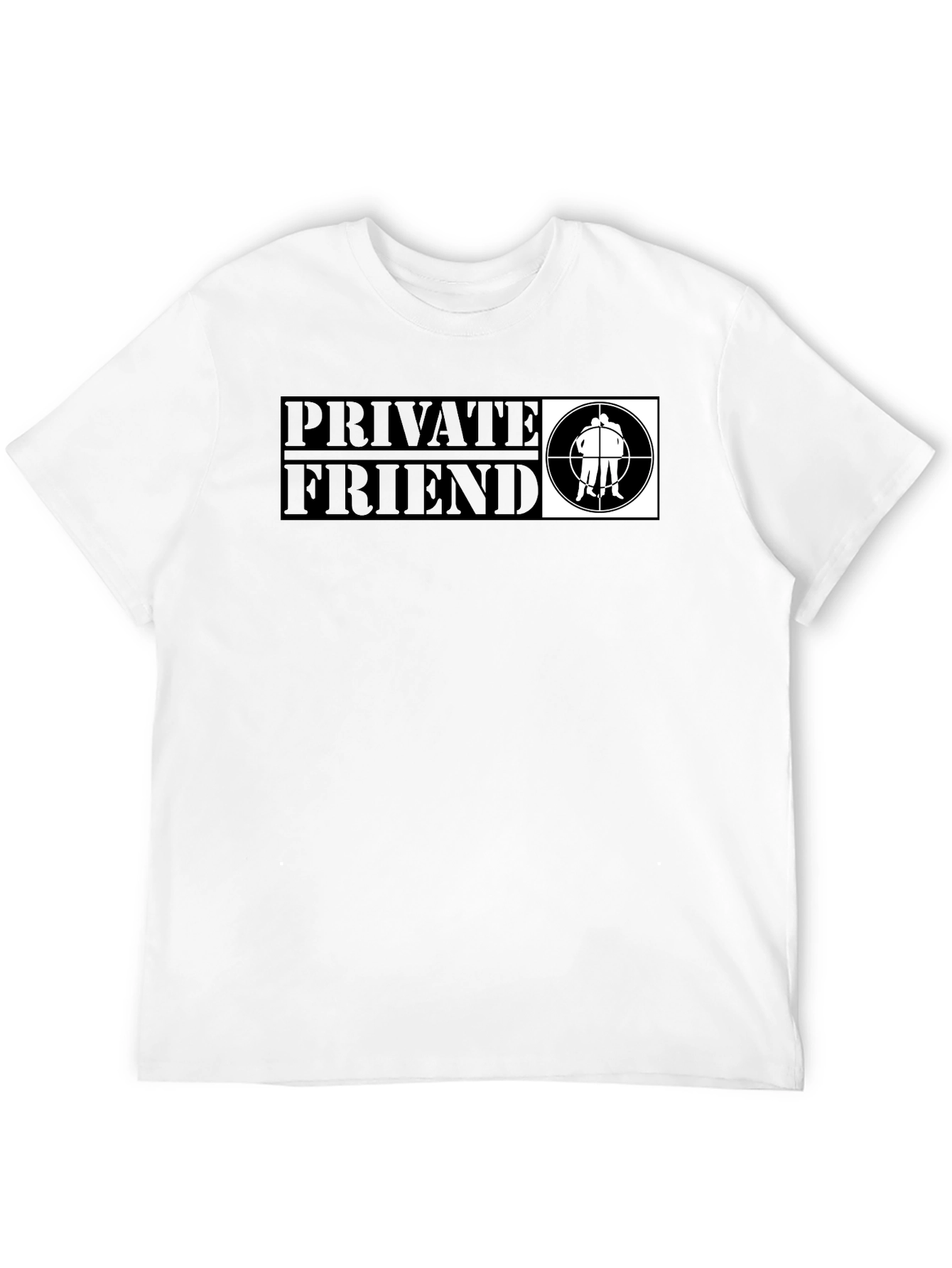 Private Friend Graphic T-Shirt - Black