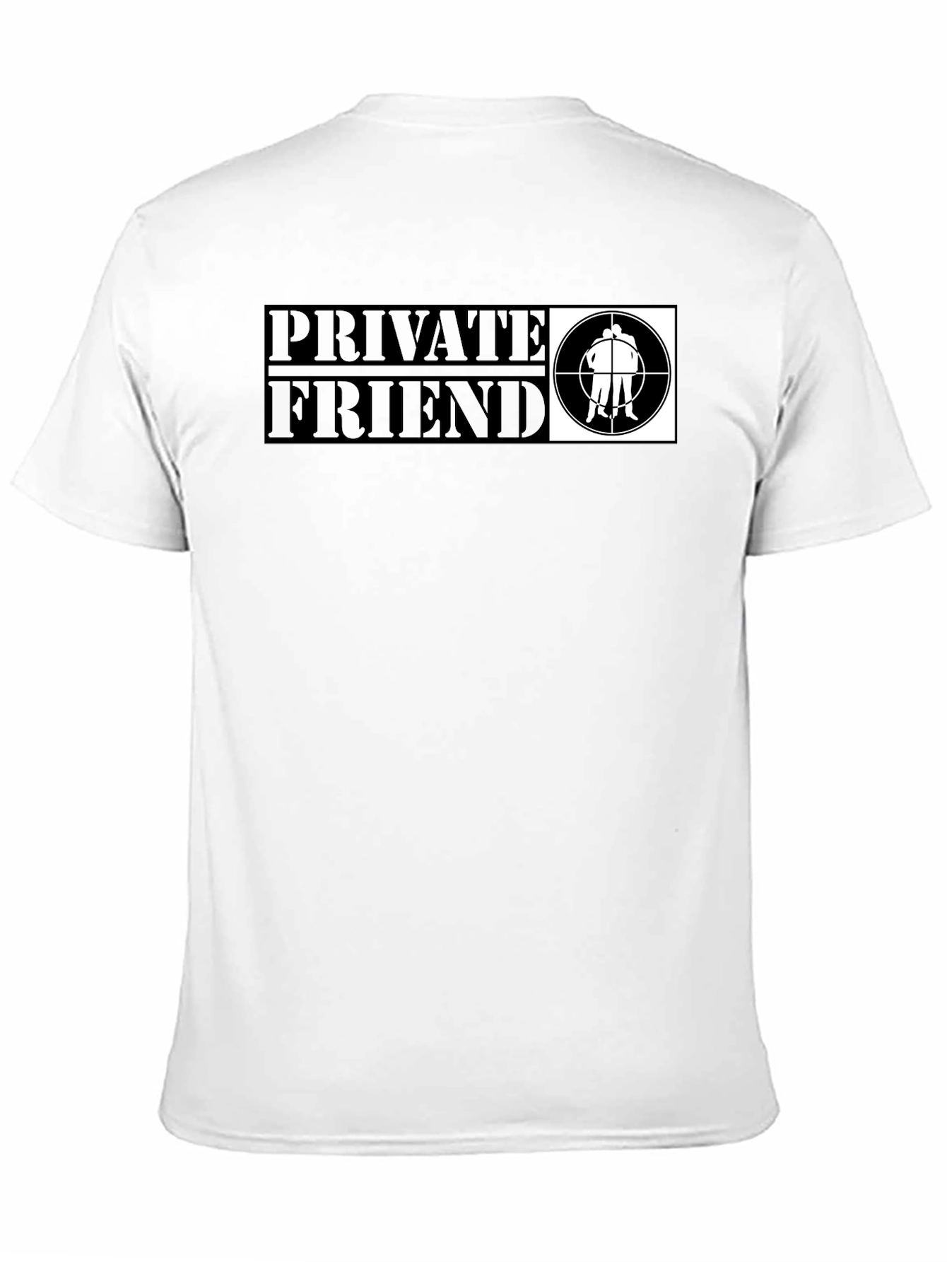 Private Friend Graphic T-Shirt - Black