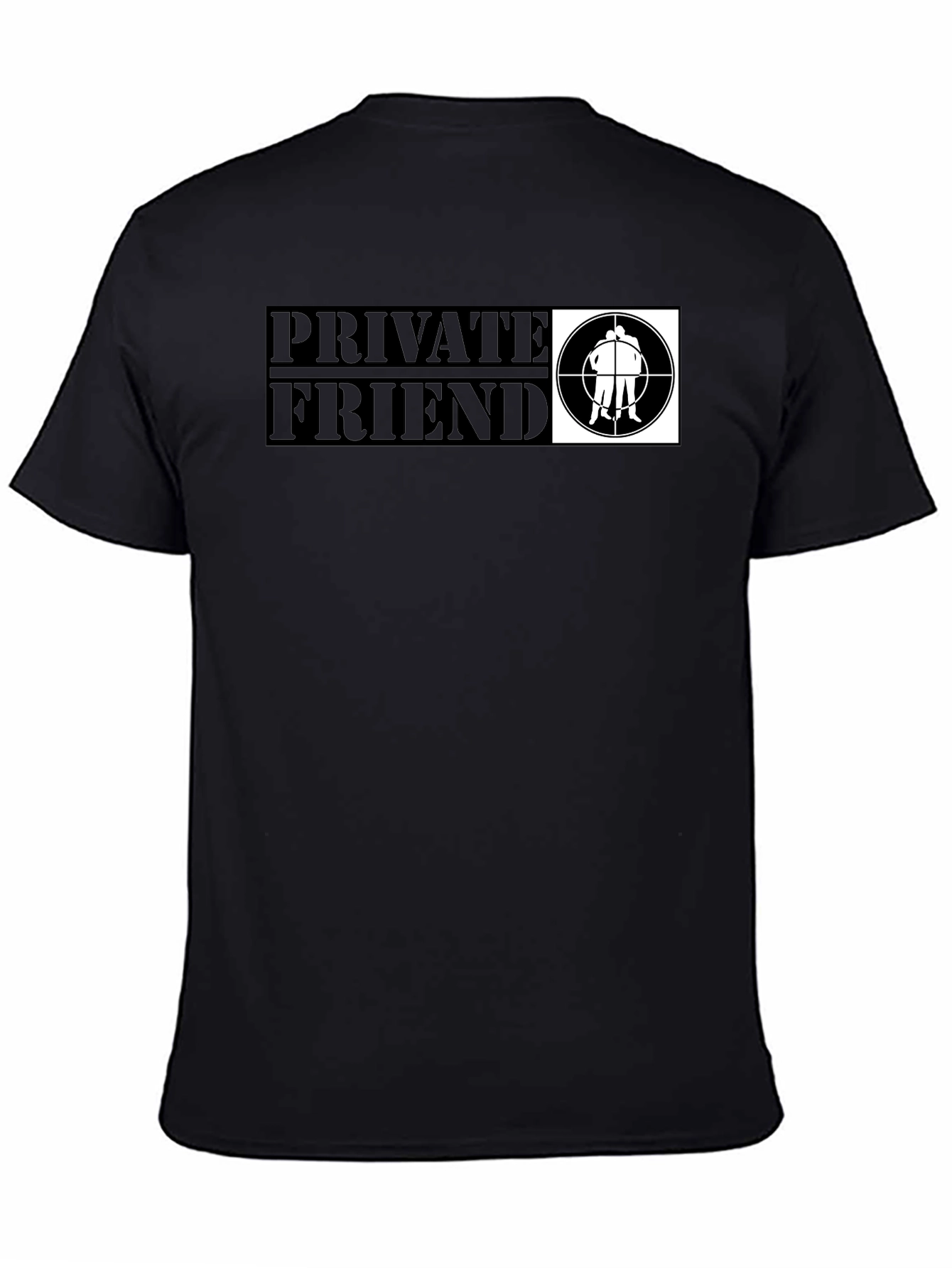 Private Friend Graphic T-Shirt - Black