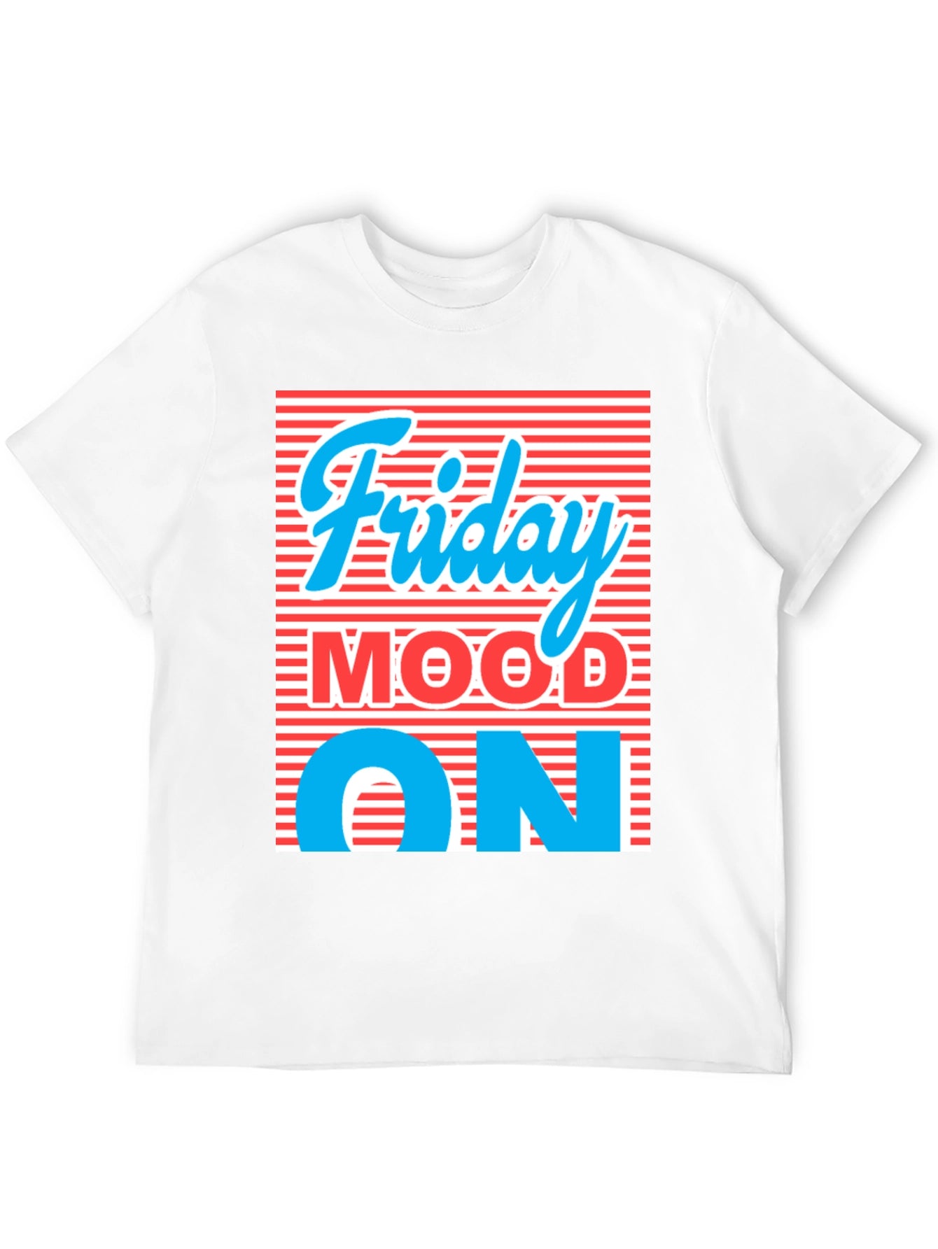 Friday Mood ON Black Graphic Tee