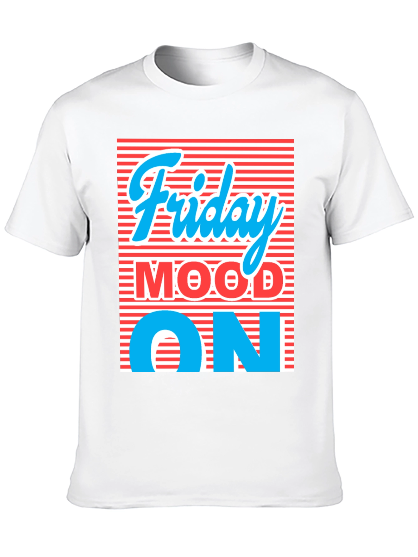 Friday Mood ON Black Graphic Tee