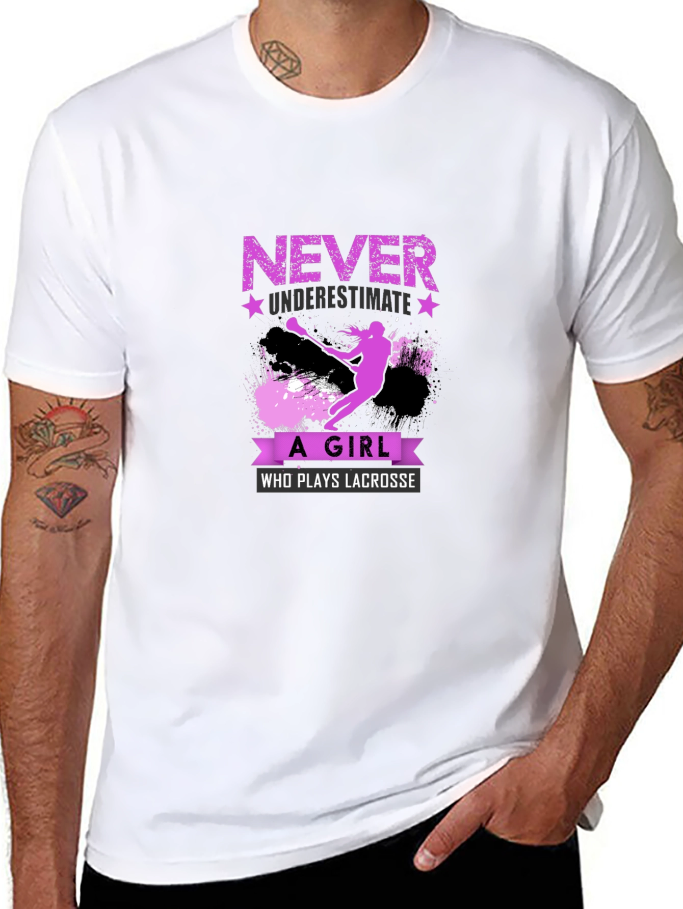 Lacrosse Girl T-Shirt - Never Underestimate