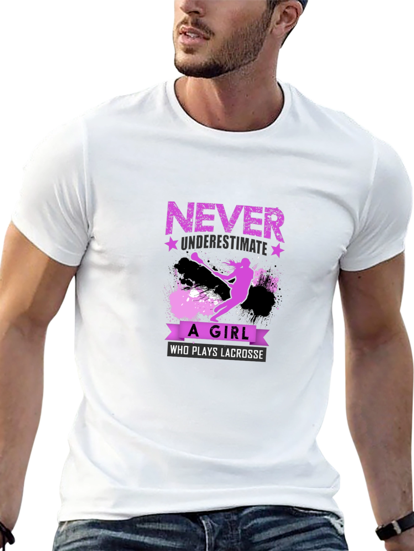 Lacrosse Girl T-Shirt - Never Underestimate