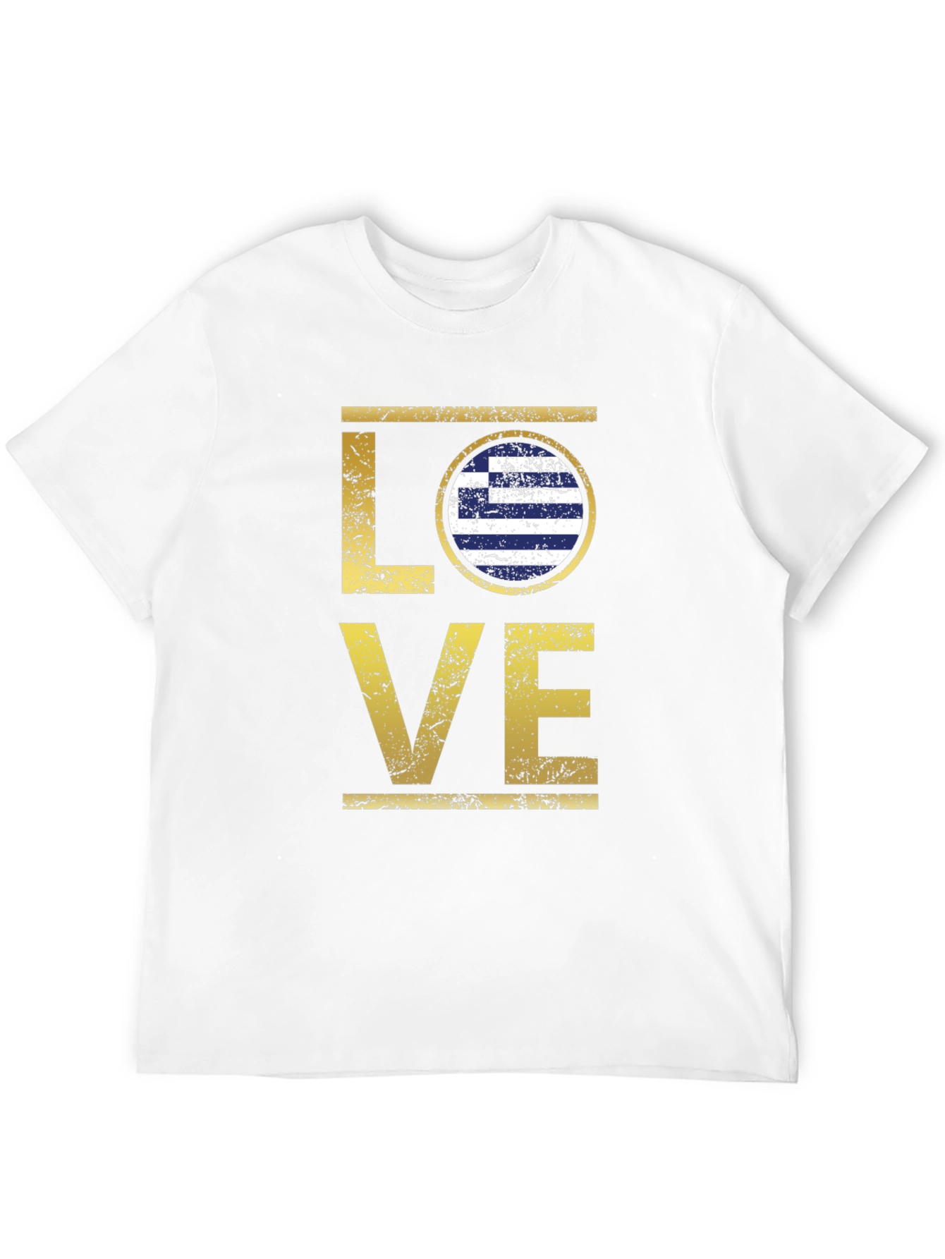 Greece Flag LOVE Graphic T-Shirt