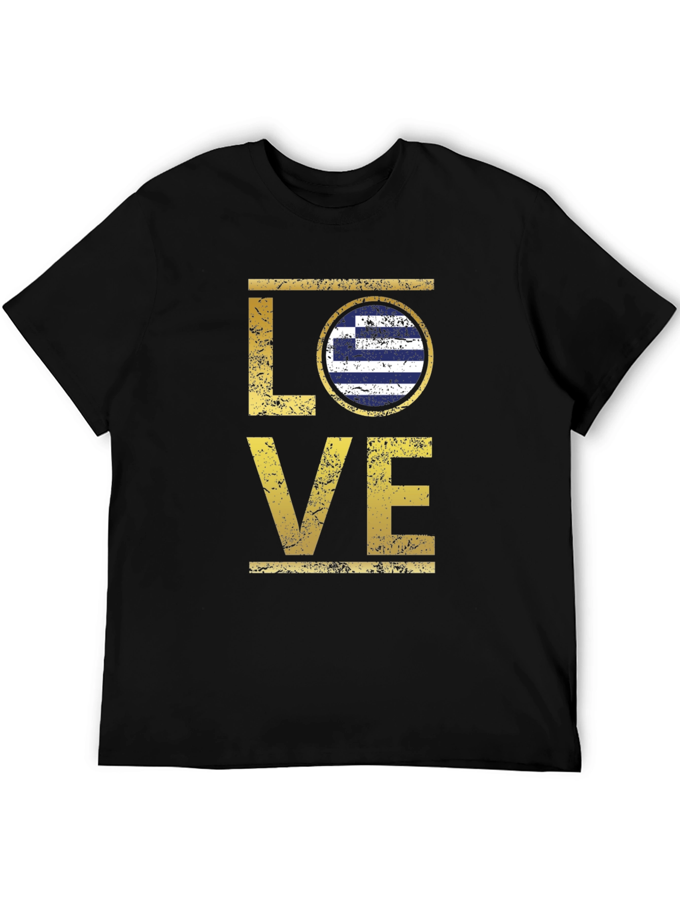 Greece Flag LOVE Graphic T-Shirt
