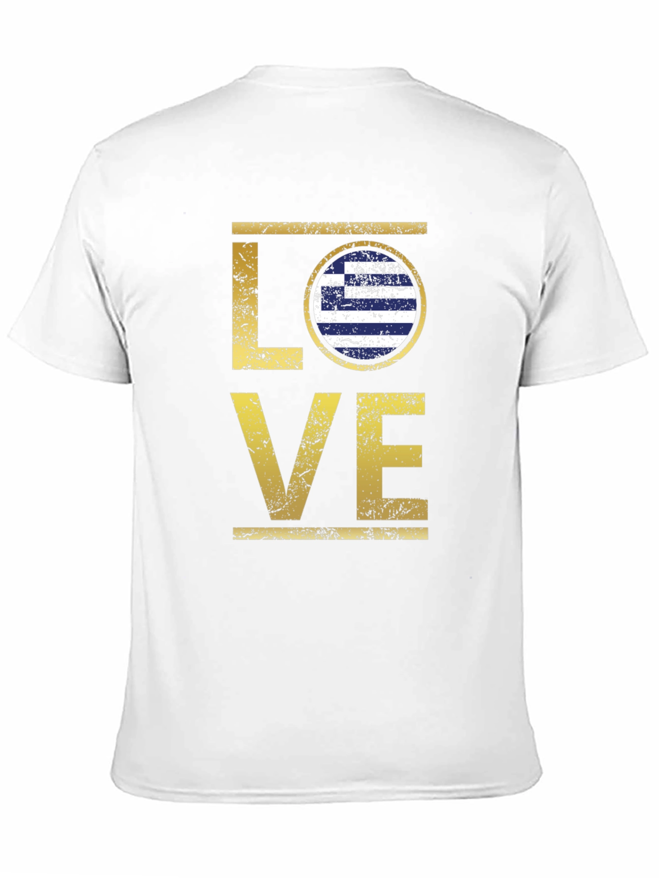 Greece Flag LOVE Graphic T-Shirt