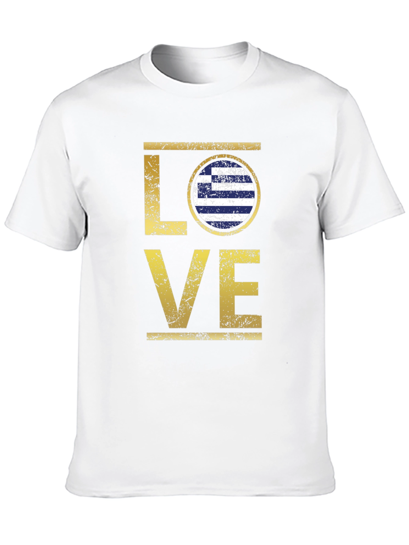 Greece Flag LOVE Graphic T-Shirt
