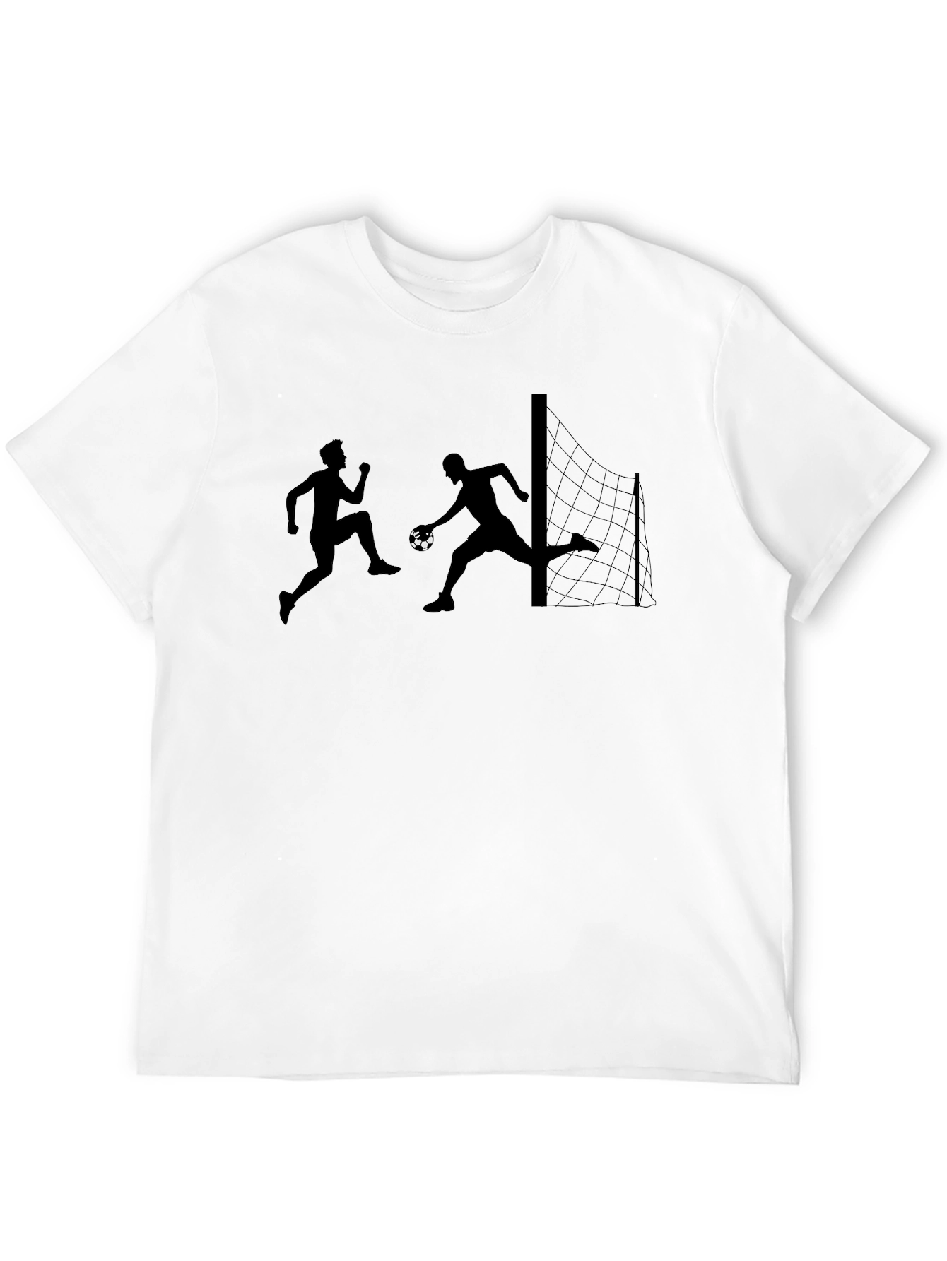 Soccer Player Graphic Tee - Black
