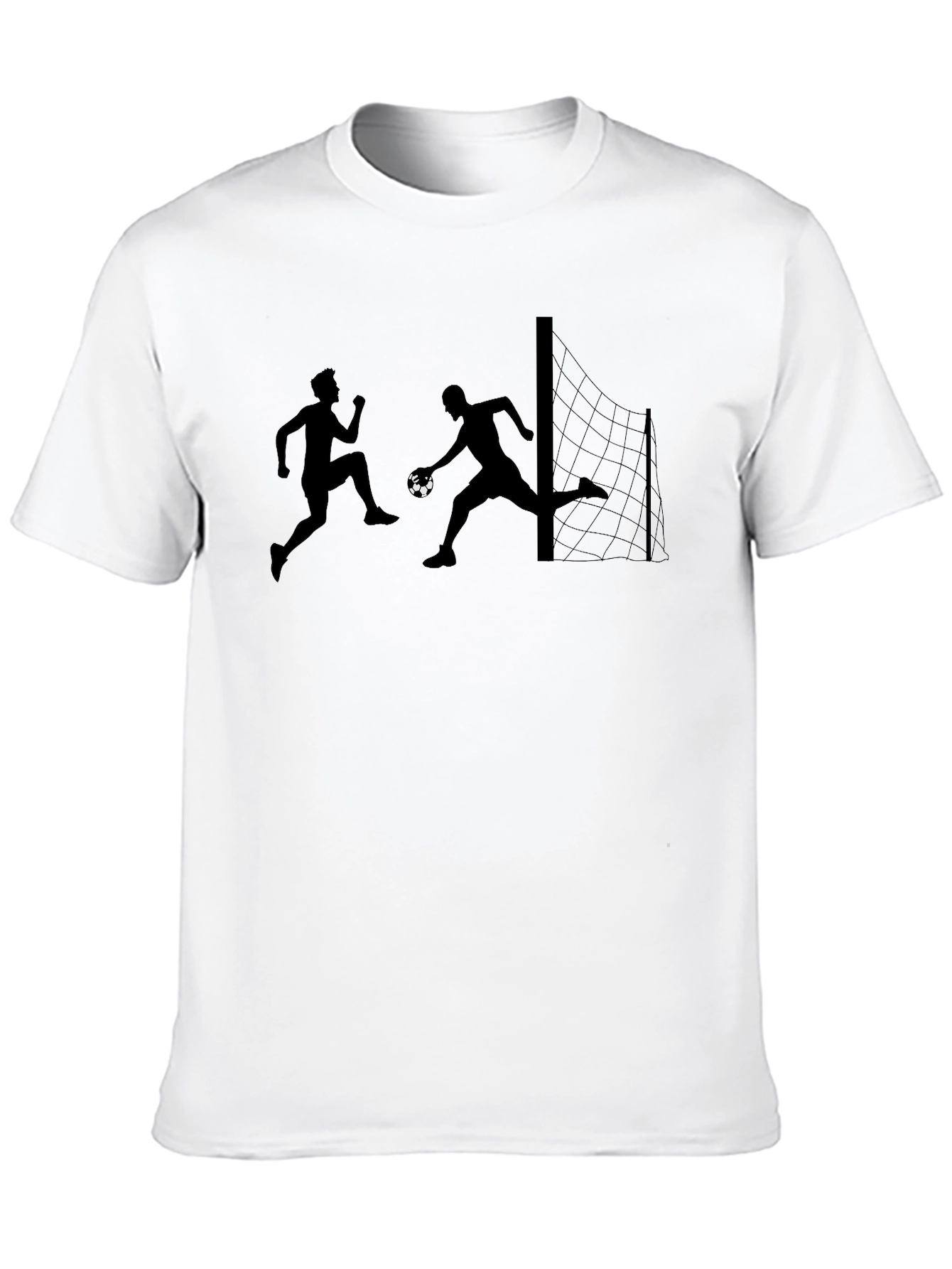 Soccer Player Graphic Tee - Black
