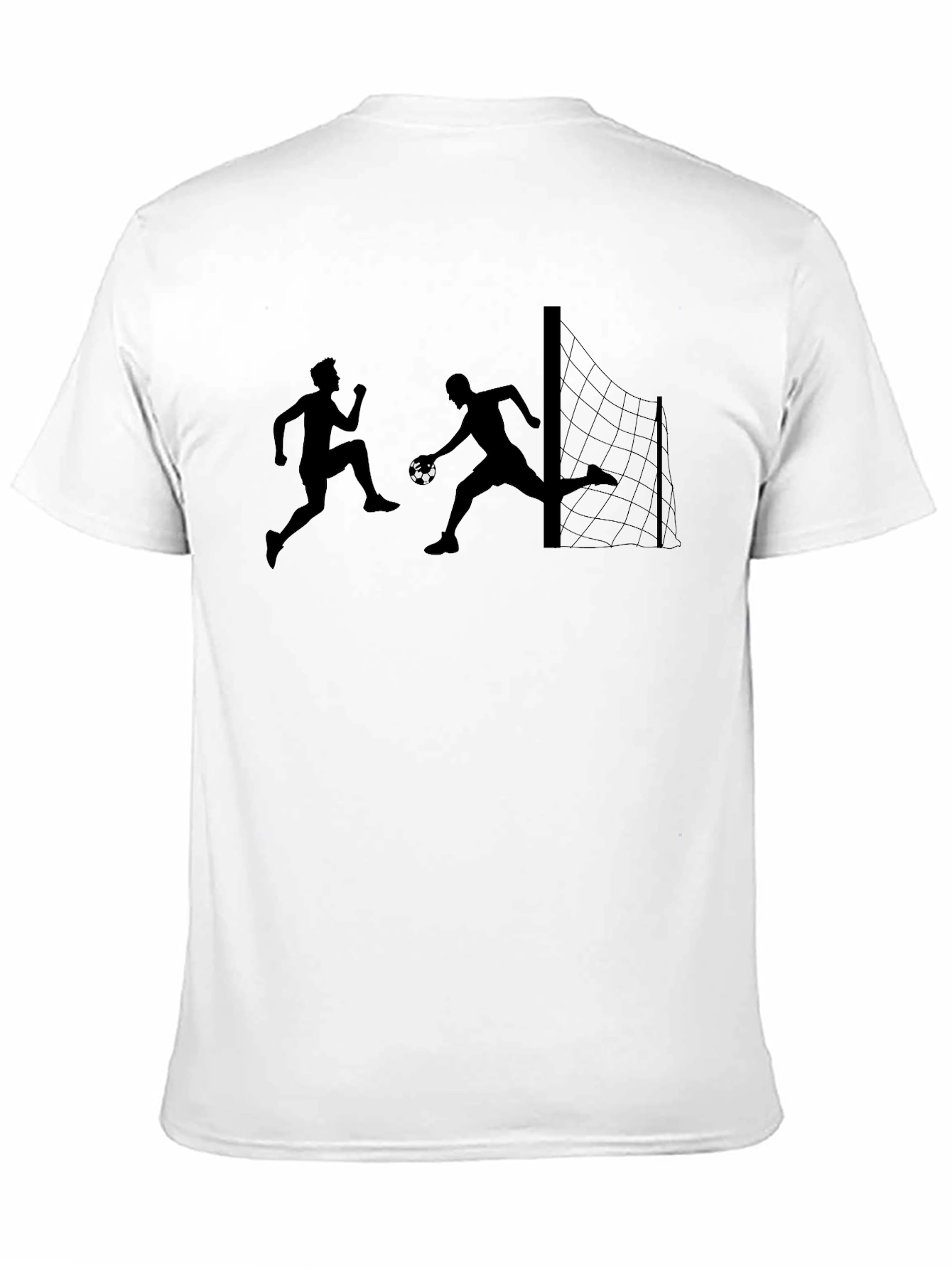 Soccer Player Graphic Tee - Black