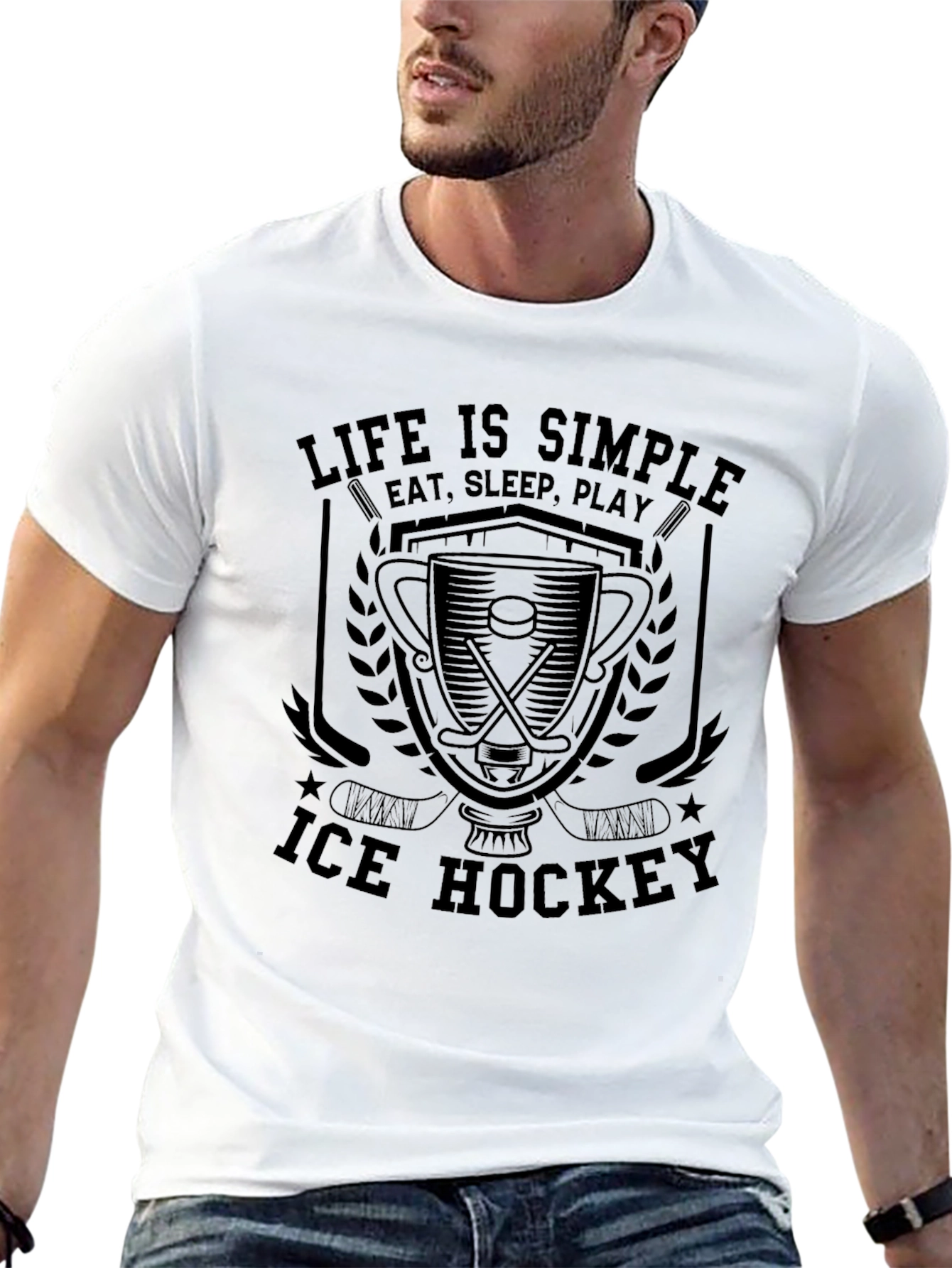 Life is Simple Ice Hockey T-Shirt