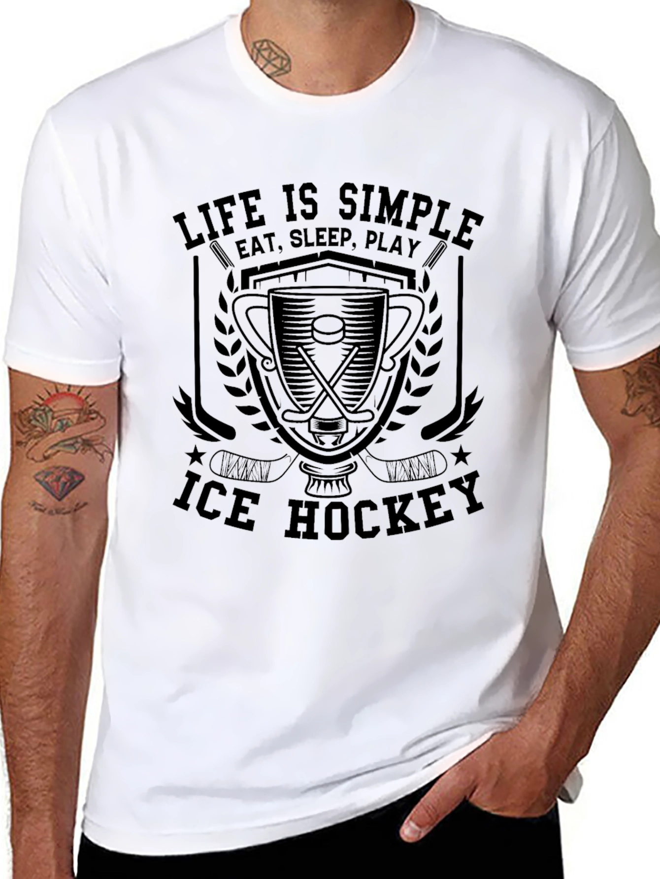 Life is Simple Ice Hockey T-Shirt