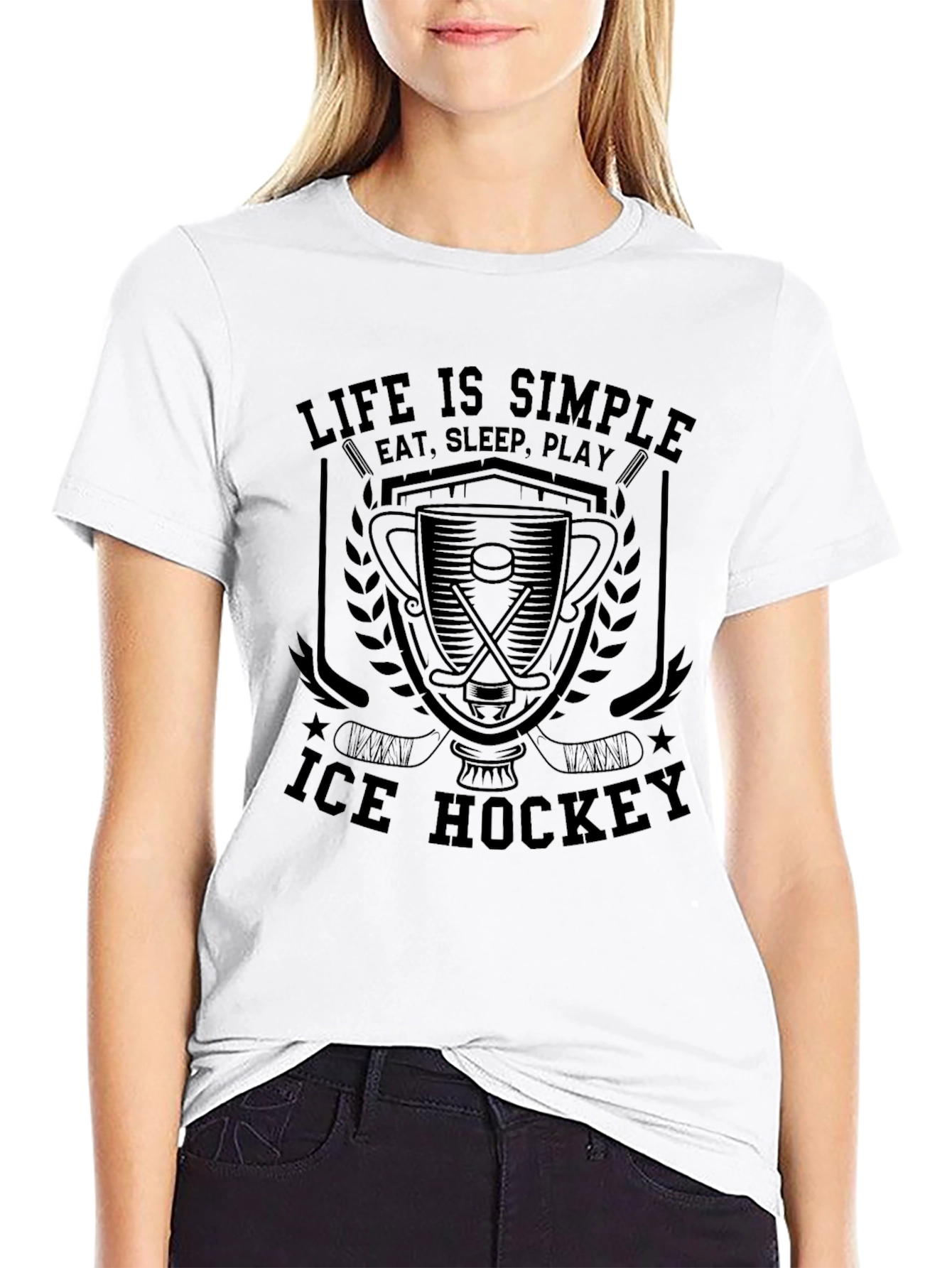 Life is Simple Ice Hockey T-Shirt