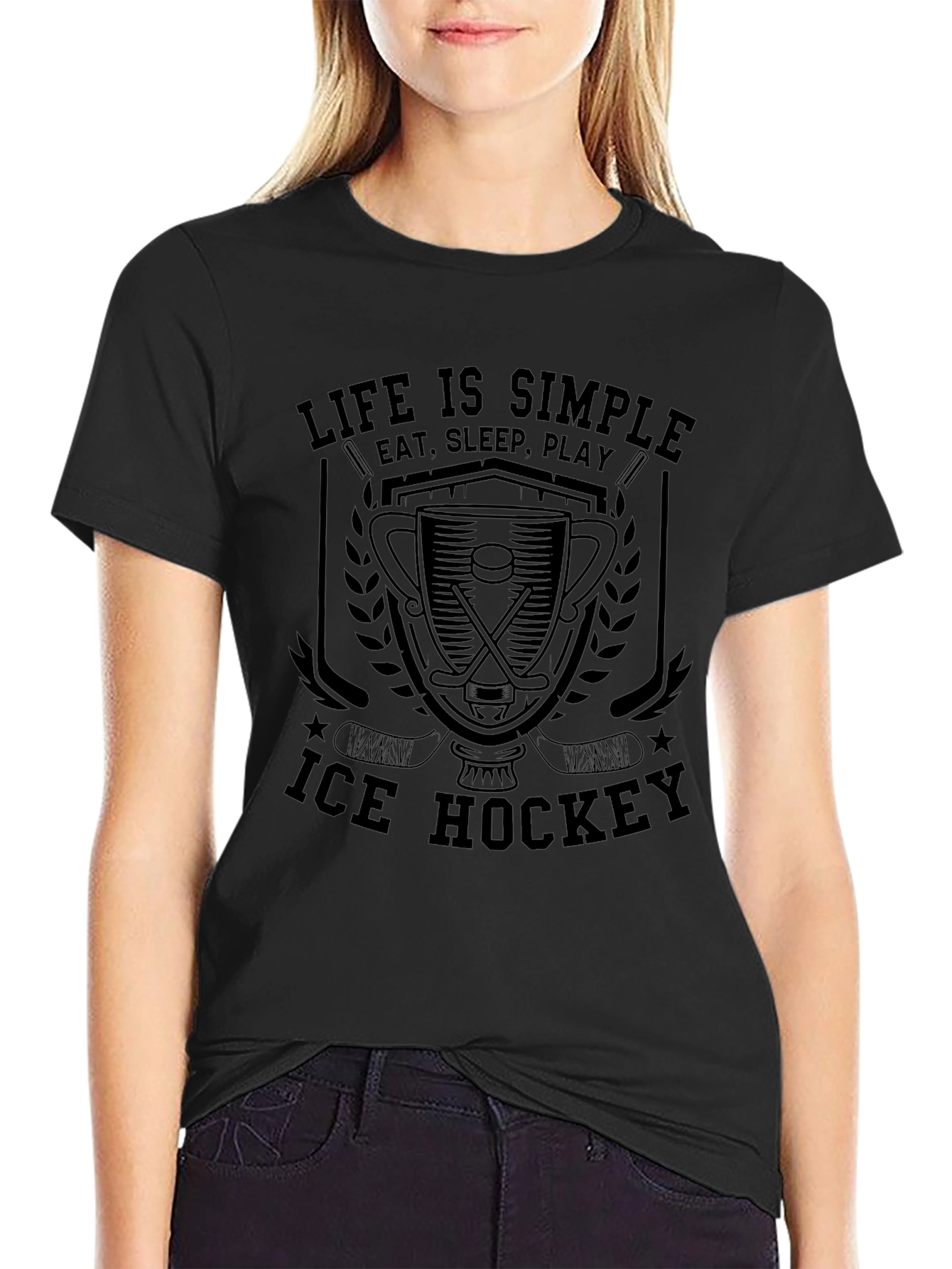 Life is Simple Ice Hockey T-Shirt