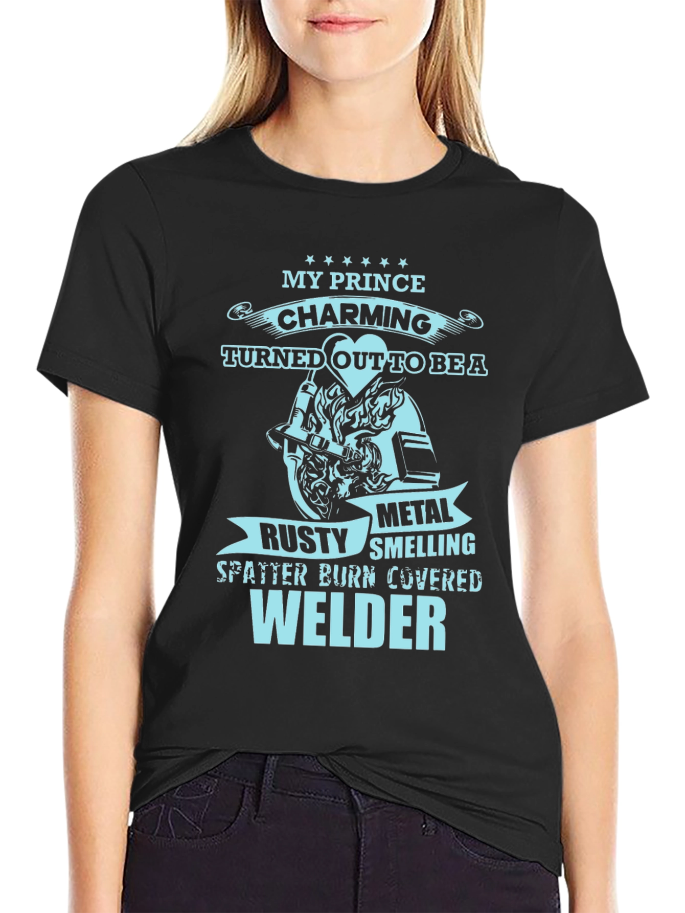 My Prince Welder T-Shirt - Black Novelty Tee