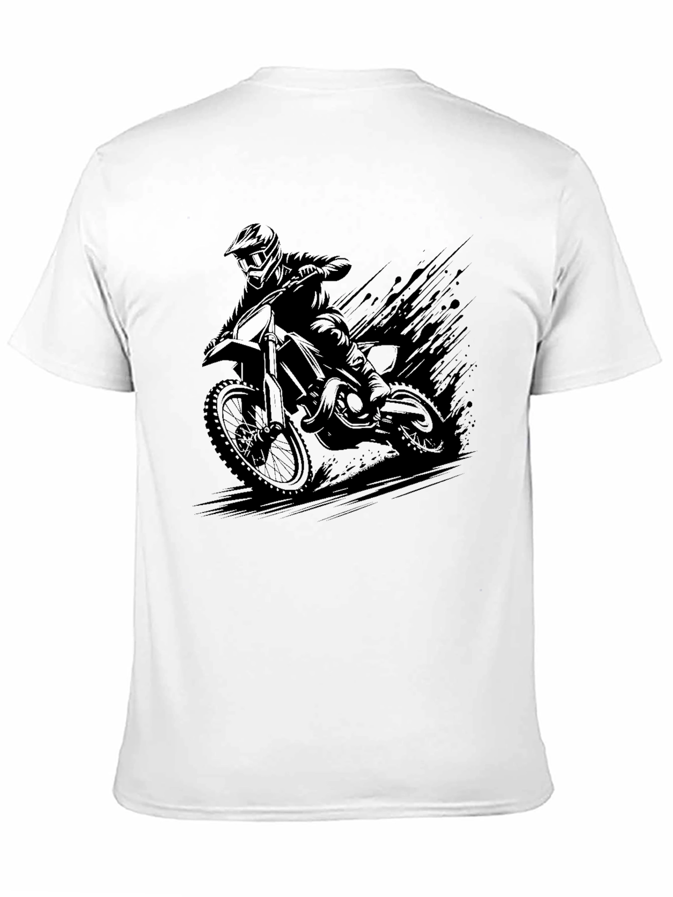 Motocross Rider Graphic Tee - Black