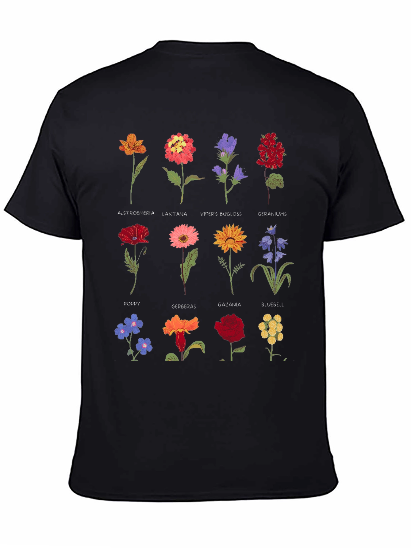 Botanical Flower Print T-Shirt