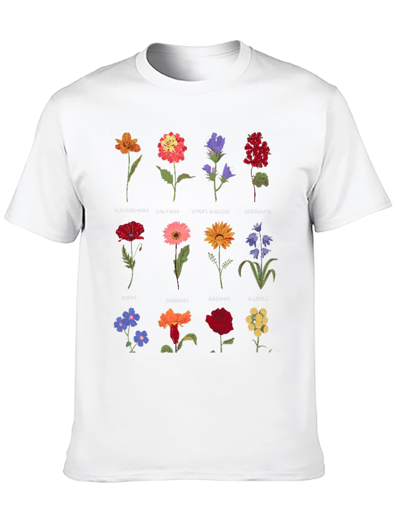 Botanical Flower Print T-Shirt