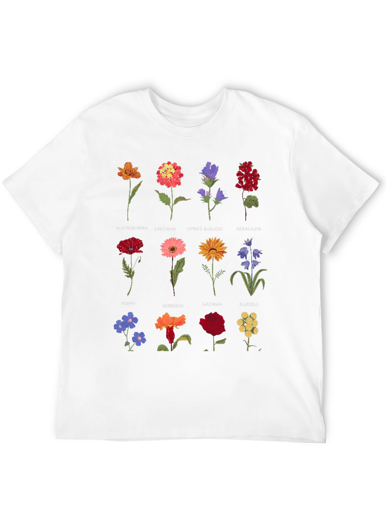Botanical Flower Print T-Shirt