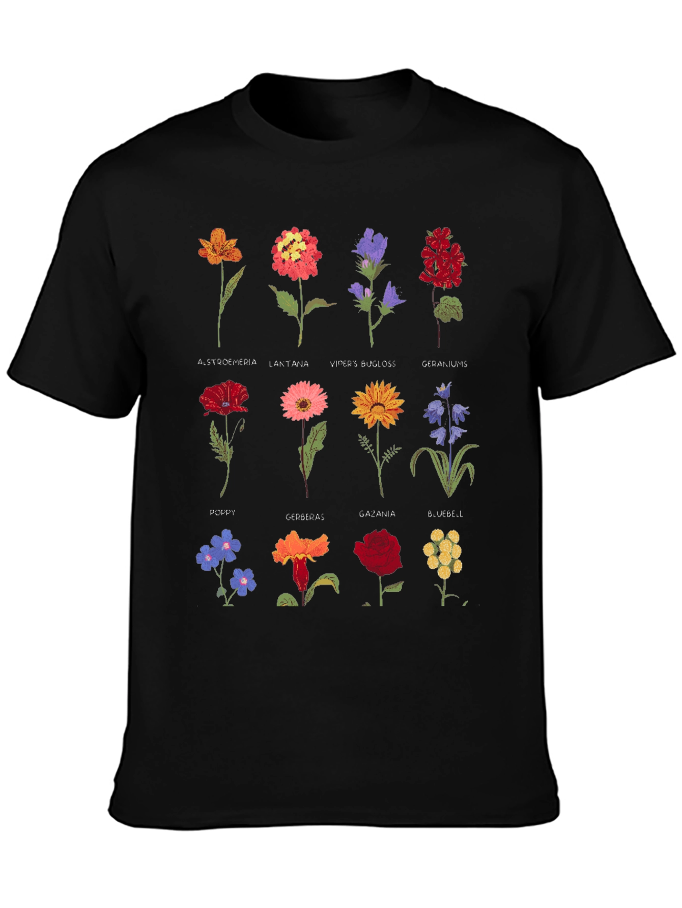 Botanical Flower Print T-Shirt