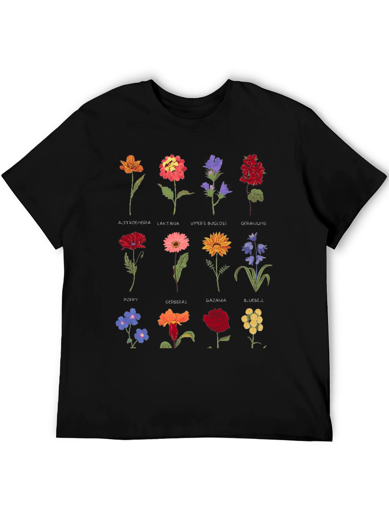 Botanical Flower Print T-Shirt