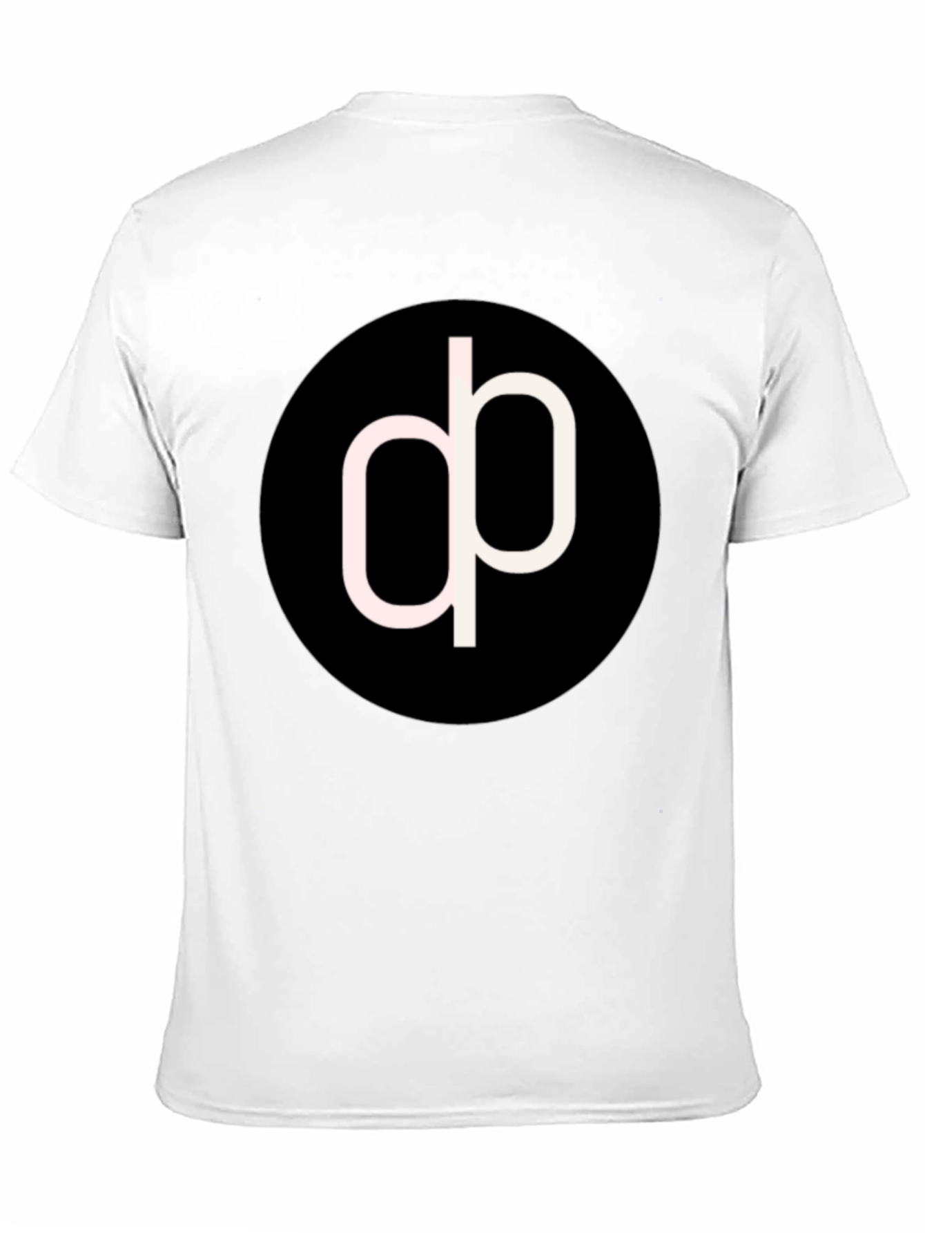 Modern Black T-Shirt with Abstract Circle Logo
