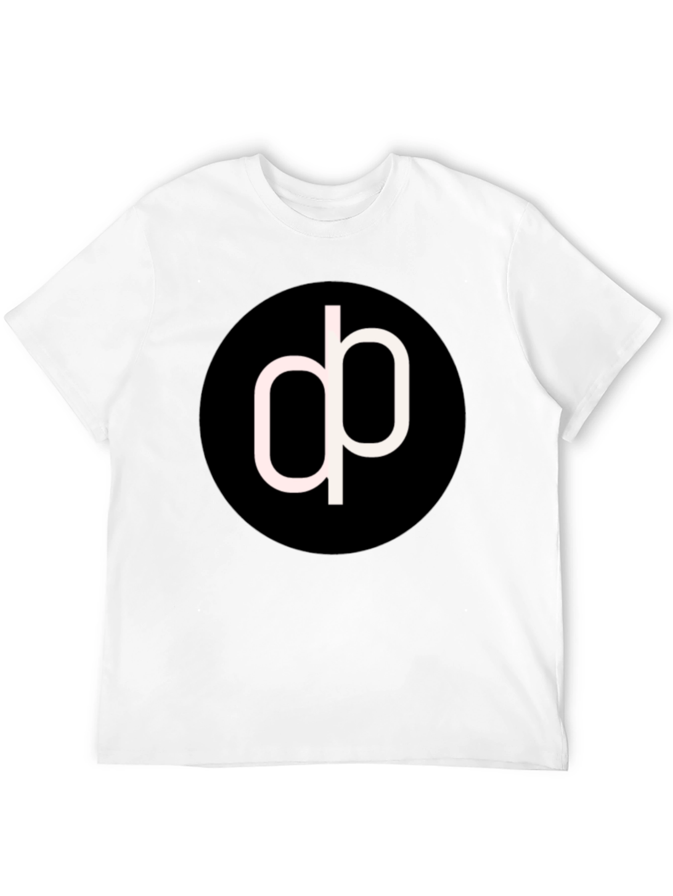 Modern Black T-Shirt with Abstract Circle Logo