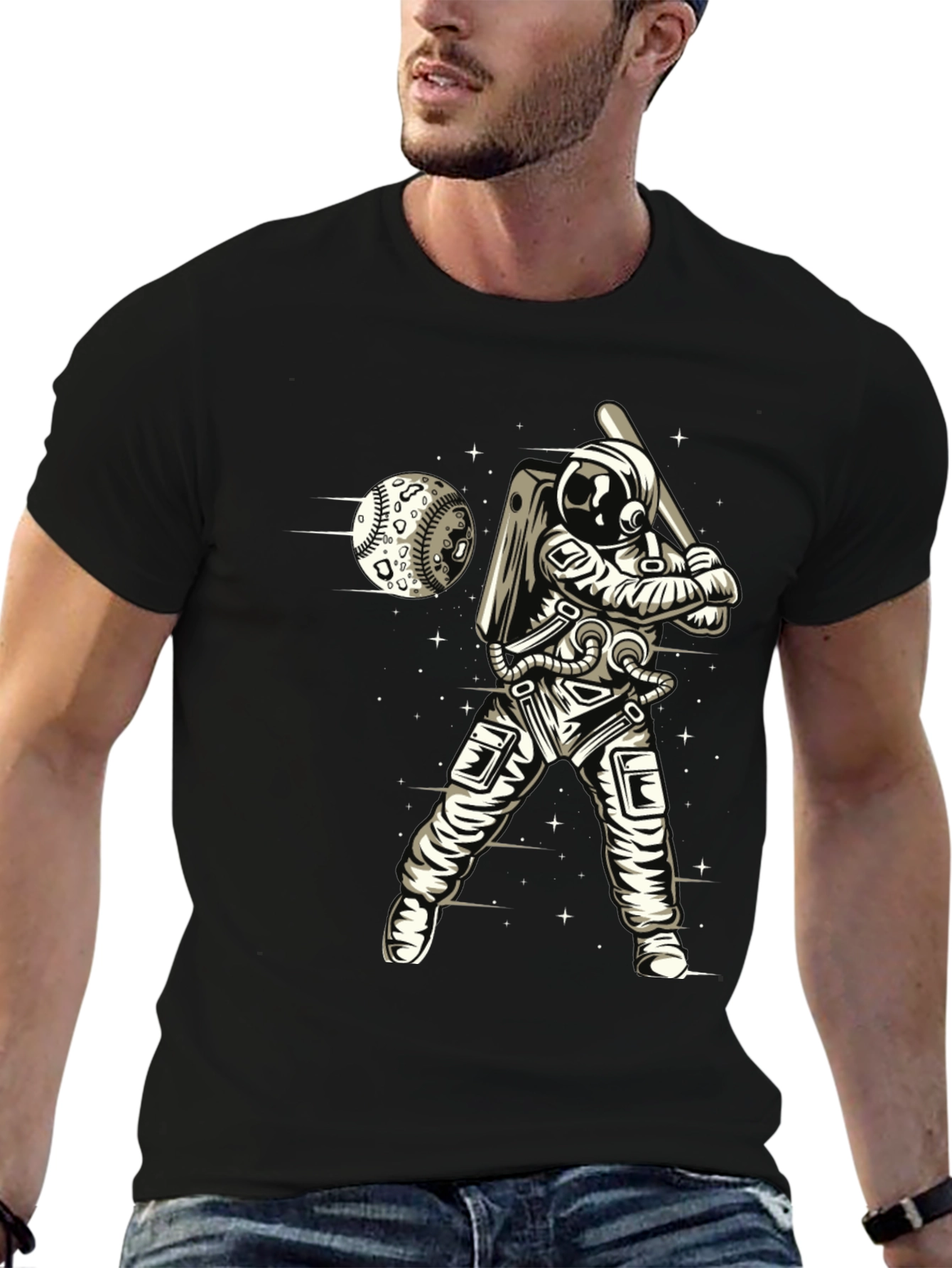 Astronaut Baseball T-Shirt