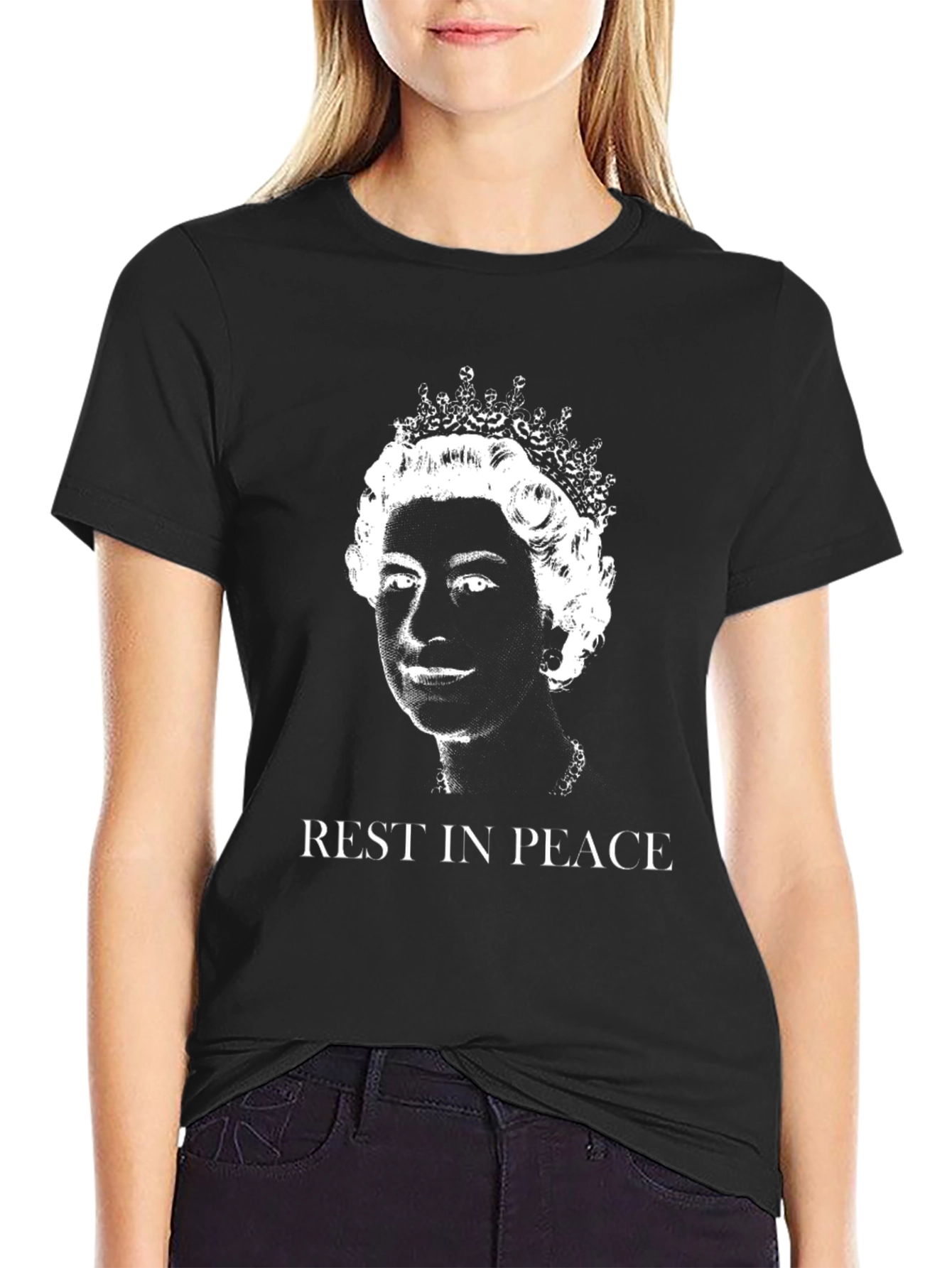 Queen Elizabeth II RIP Black T-Shirt