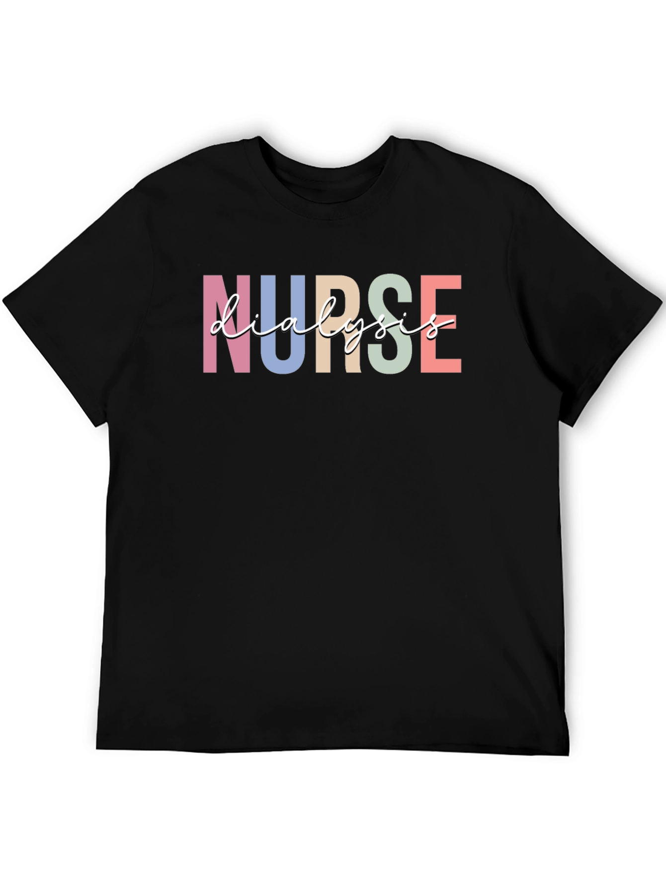 Dialysis Nurse Graphic Tee - Black