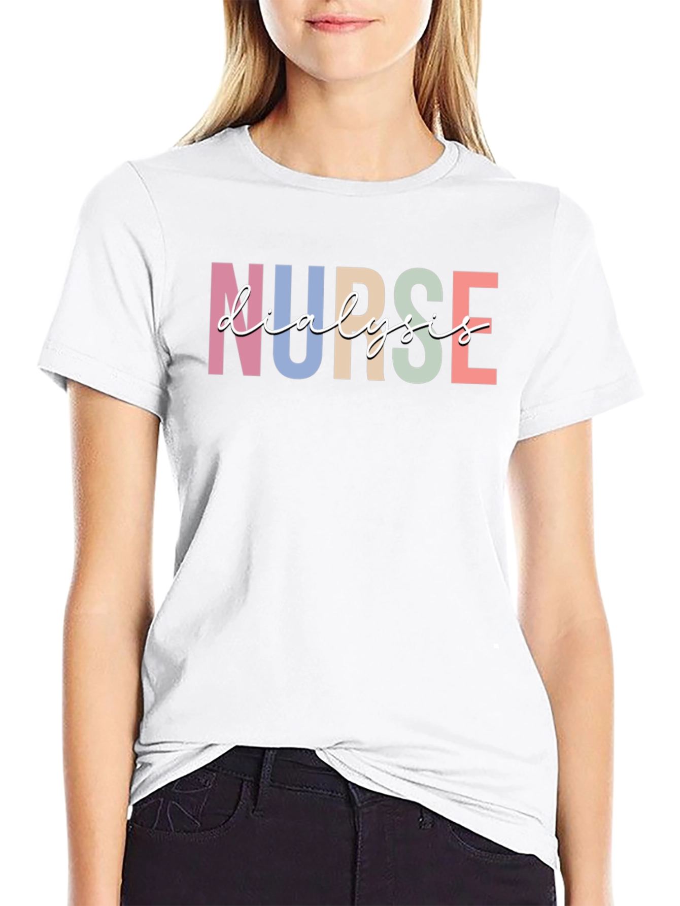 Dialysis Nurse Graphic Tee - Black