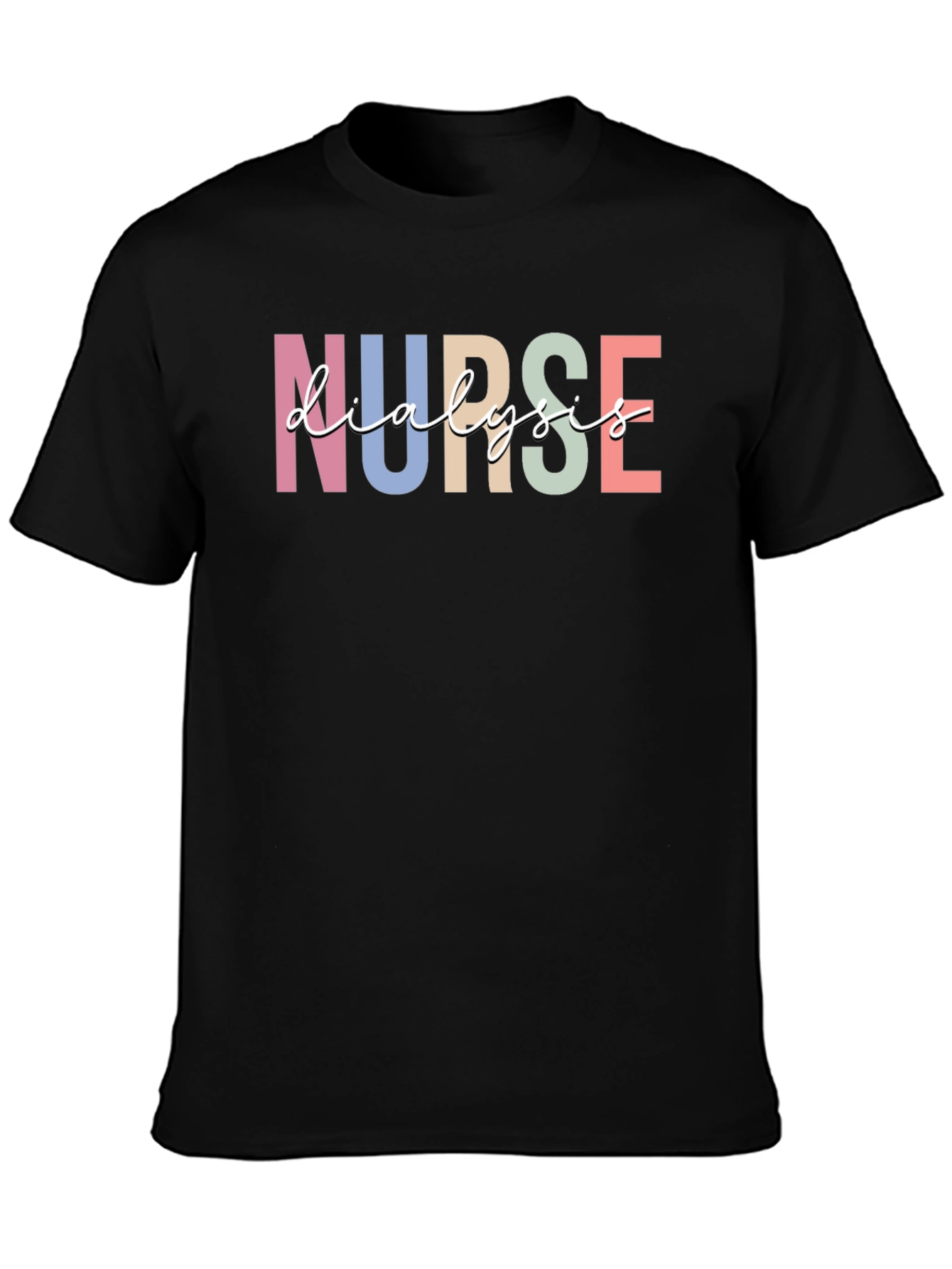Dialysis Nurse Graphic Tee - Black