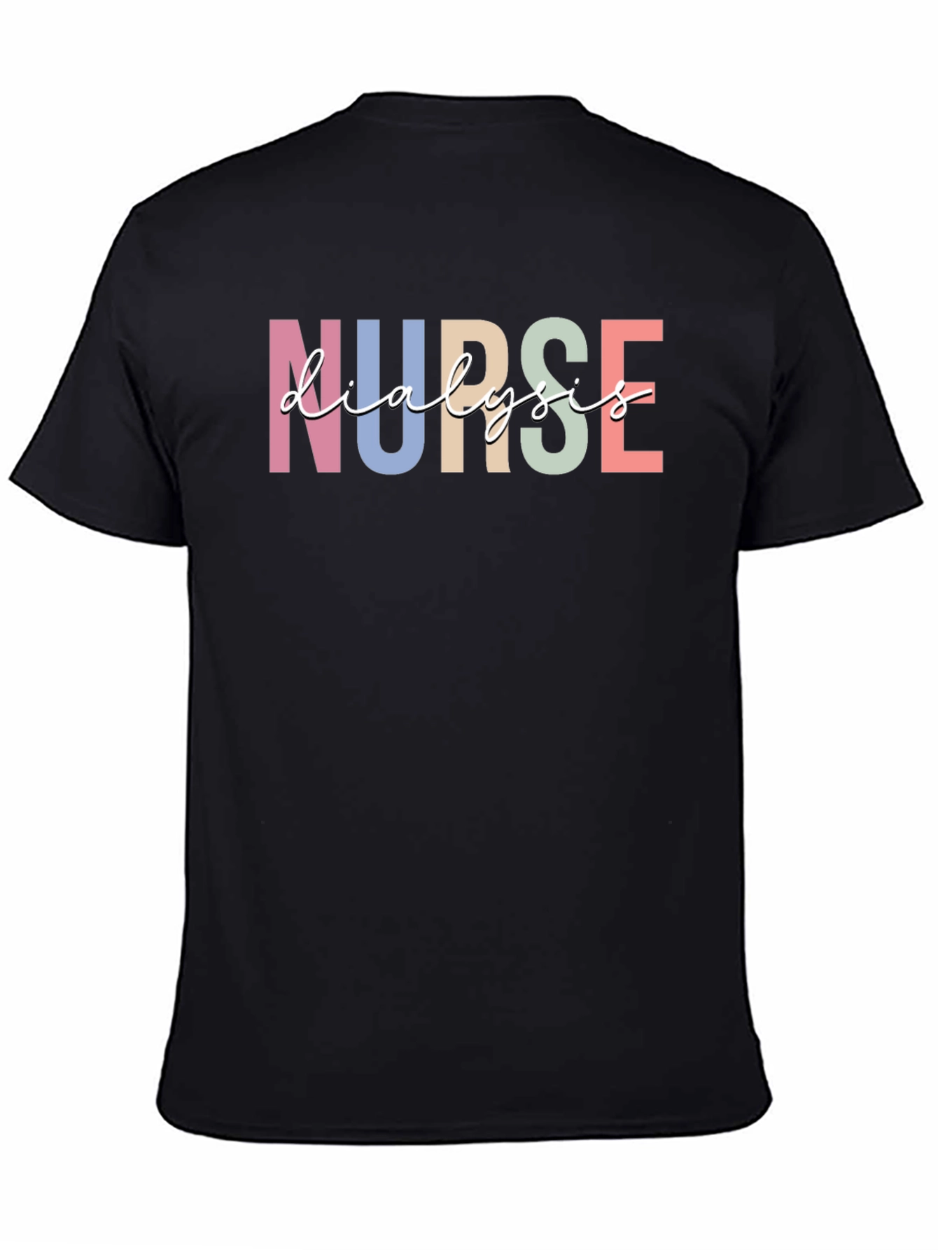 Dialysis Nurse Graphic Tee - Black