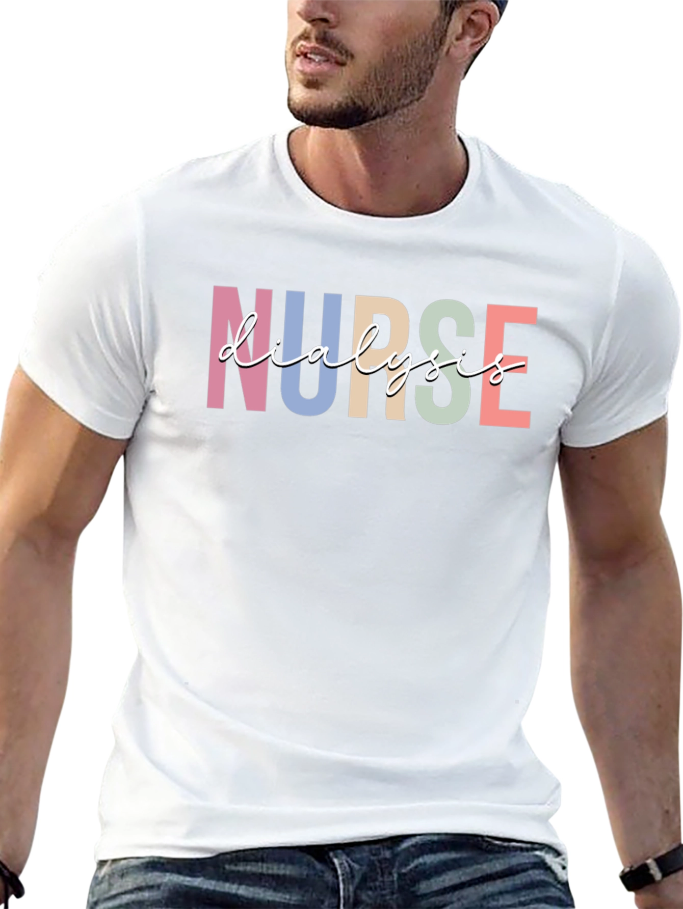 Dialysis Nurse Graphic Tee - Black