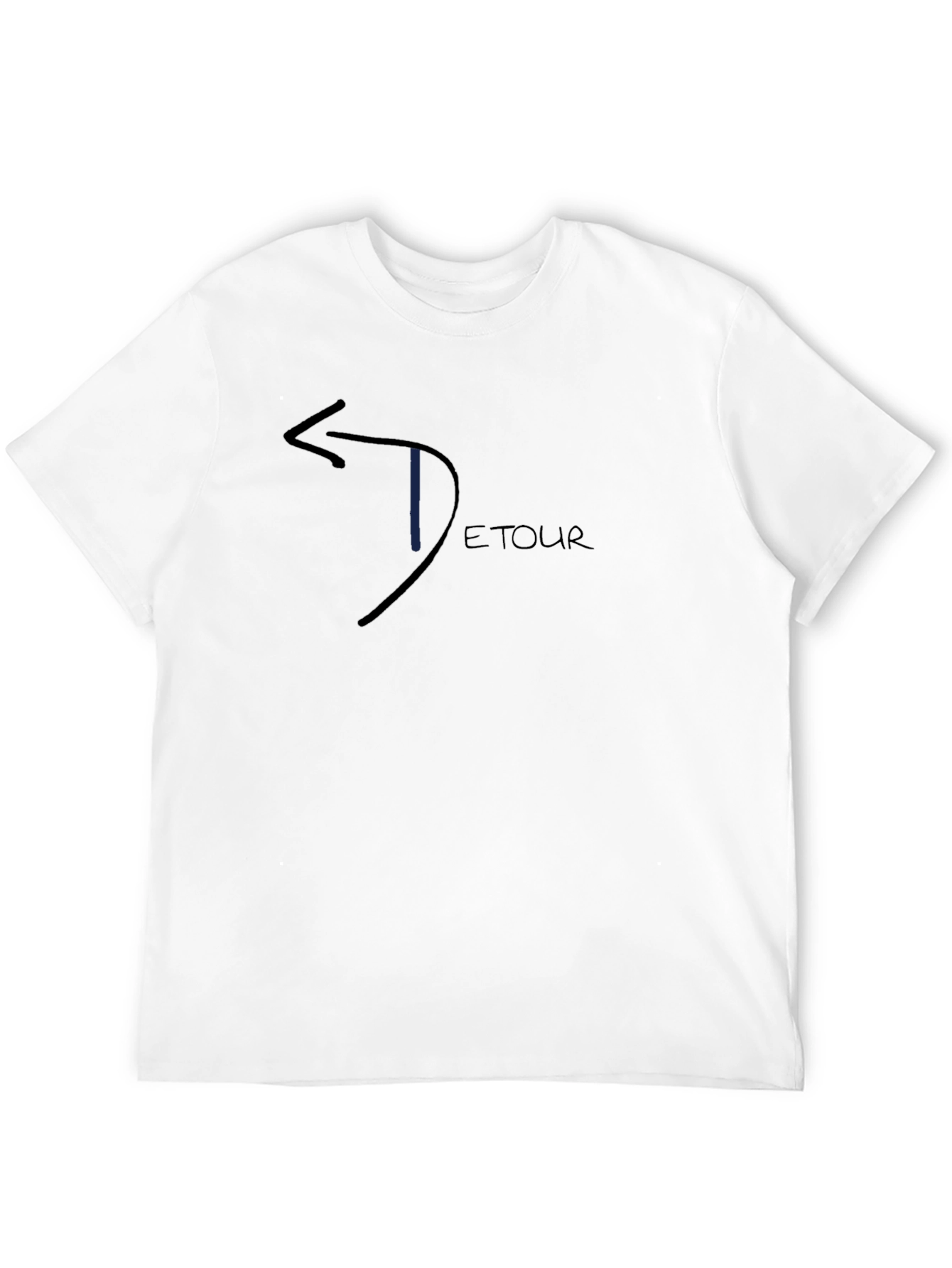 Detour Arrow Graphic T-Shirt - Casual Black Tee