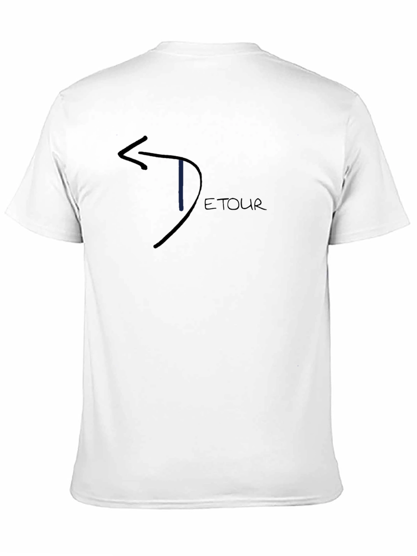 Detour Arrow Graphic T-Shirt - Casual Black Tee