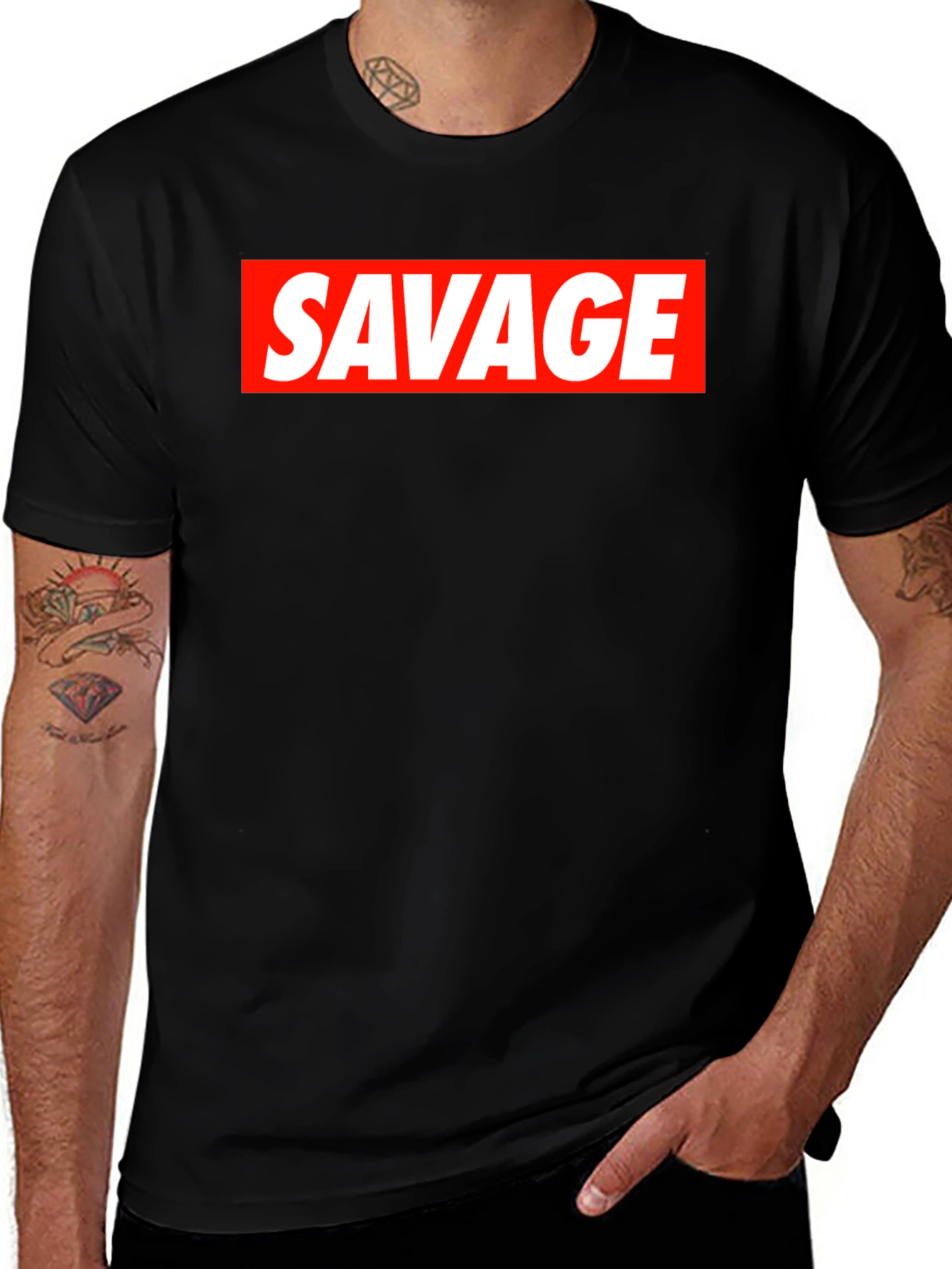 Savage Graphic T-Shirt - Bold Statement Tee