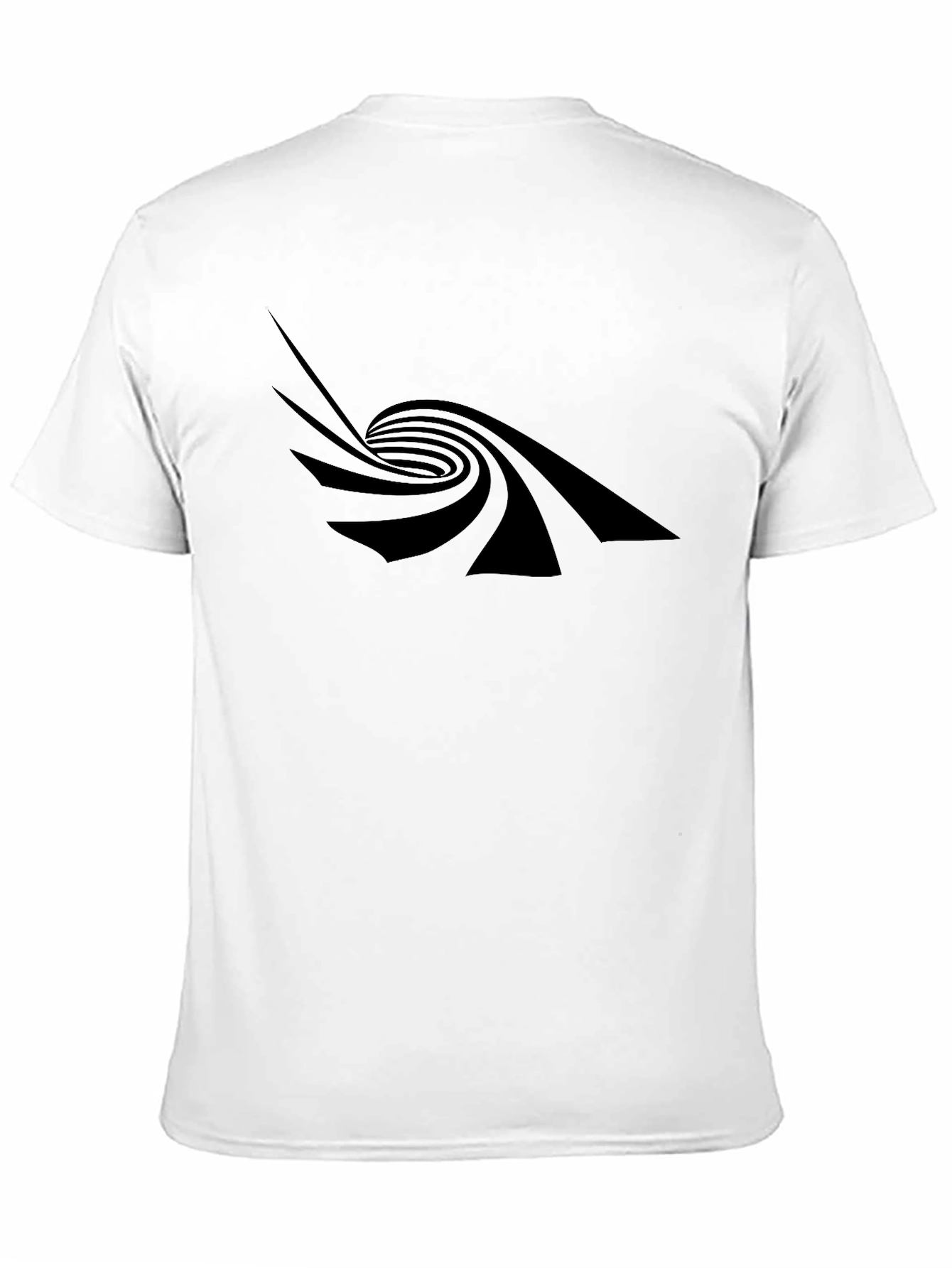 Optical Illusion Black Graphic Tee - Mens Stylish T-Shirt