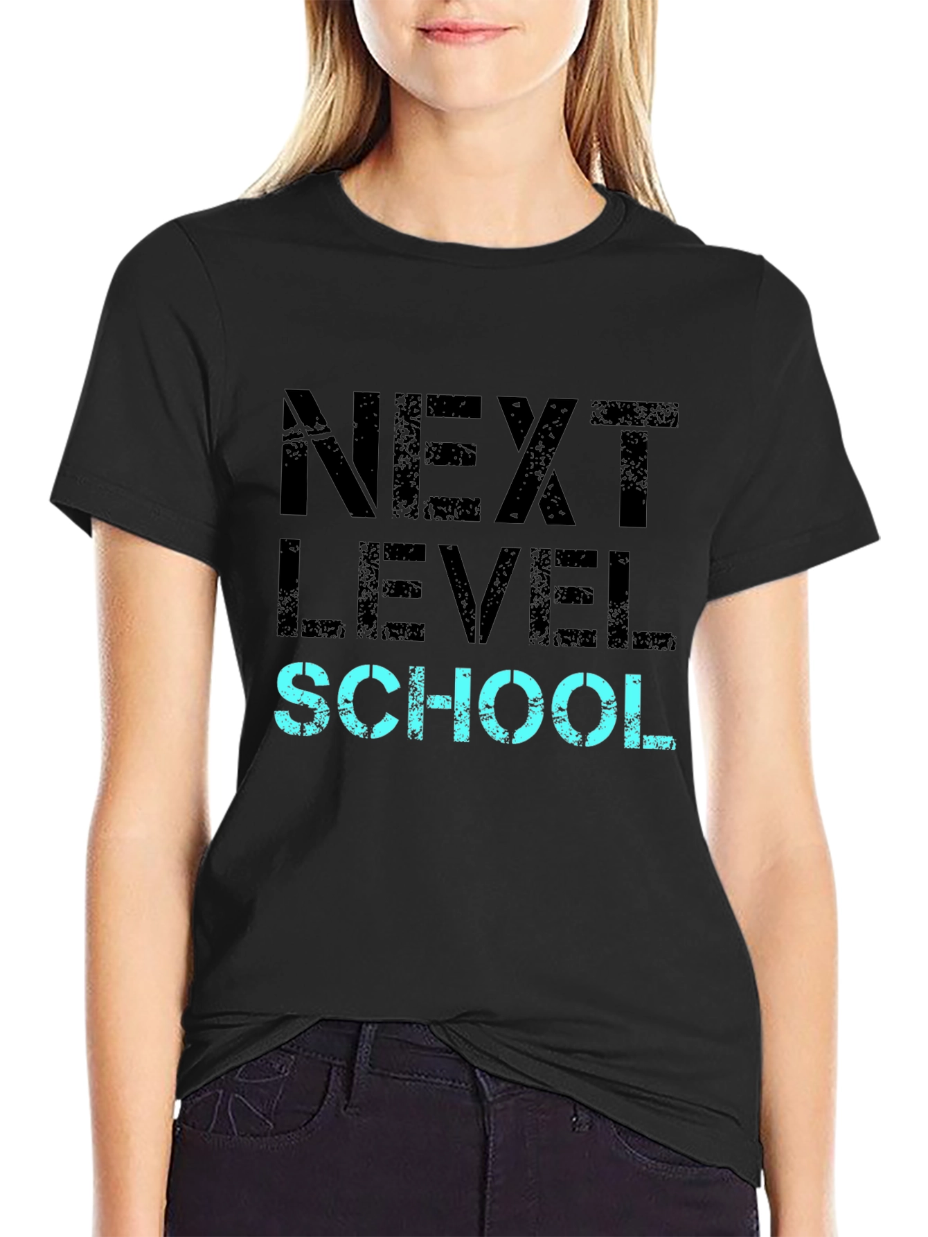 Next Level School Black T-Shirt