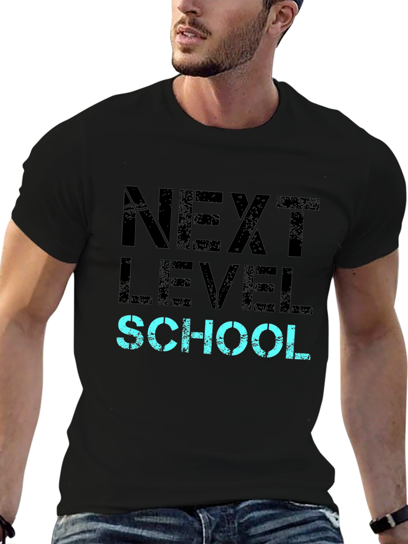 Next Level School Black T-Shirt